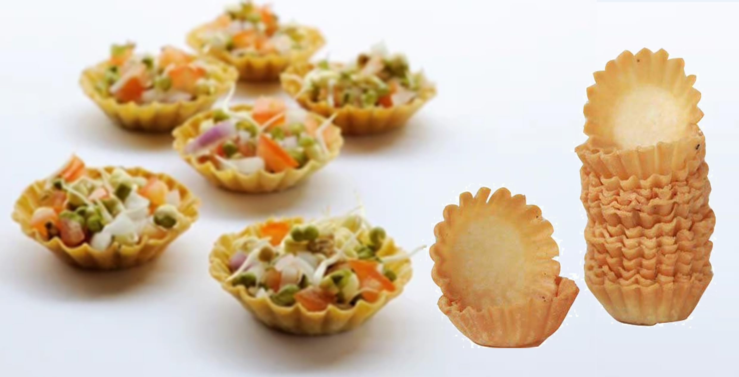 Authentic Indian Chaat Puri - 30 Pcs (120g) | Crispy Fried Delhi Snack for Diwali, Parties & Festivals | Perfect for Street Food Lovers & Special Occasions