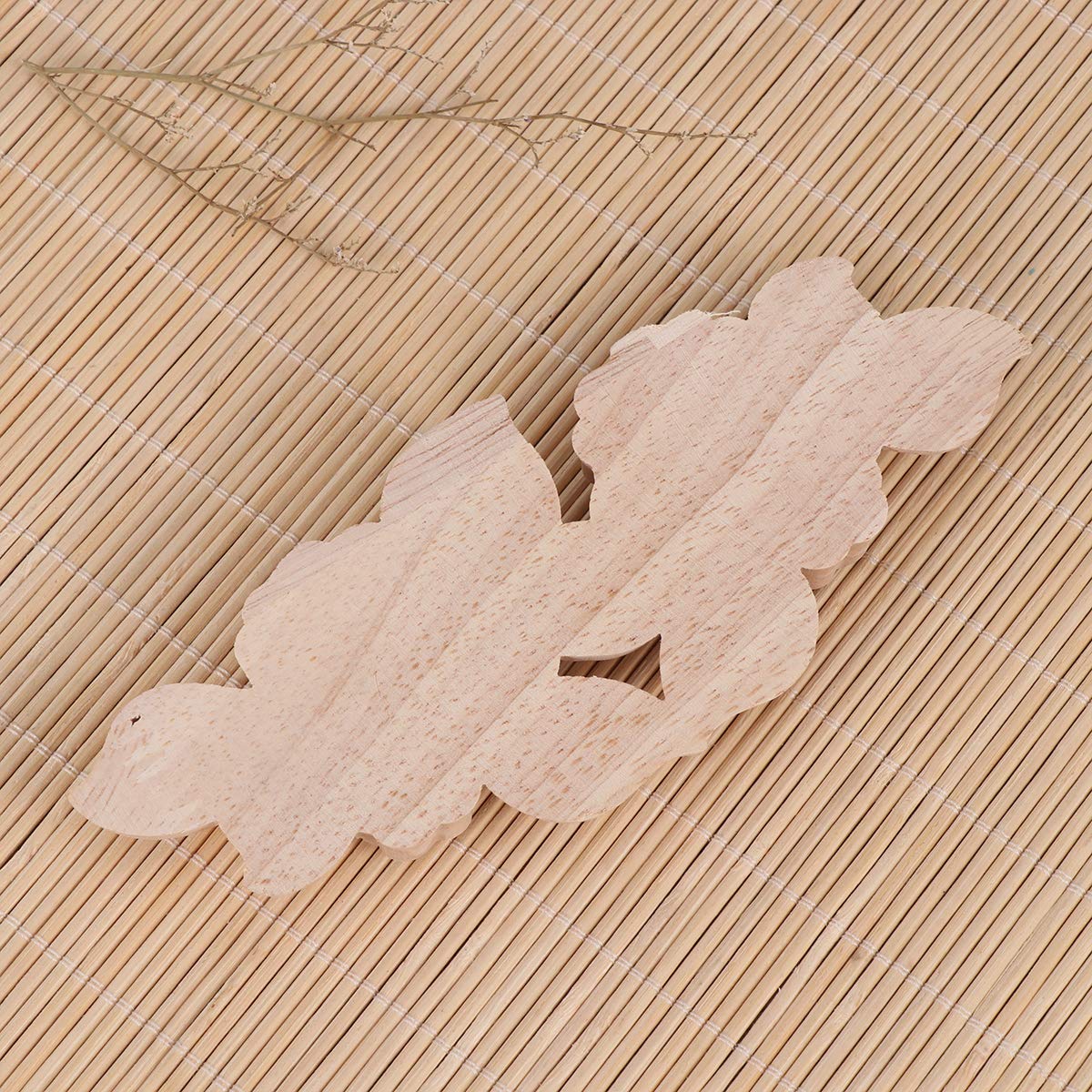 Handmade Rose Carving Wooden Chips - Natural Home Decor Wood Slices for DIY Crafts, Wall Art, Wedding Centerpieces & Rustic Decorations