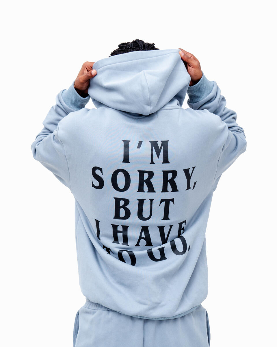 Please Come Home I'm Sorry Hoodie - Blue Comfortable Pullover for Couples, Apology Gift, Reunion Sweatshirt - Perfect for Romantic Reconciliations & Long-Distance Relationships
