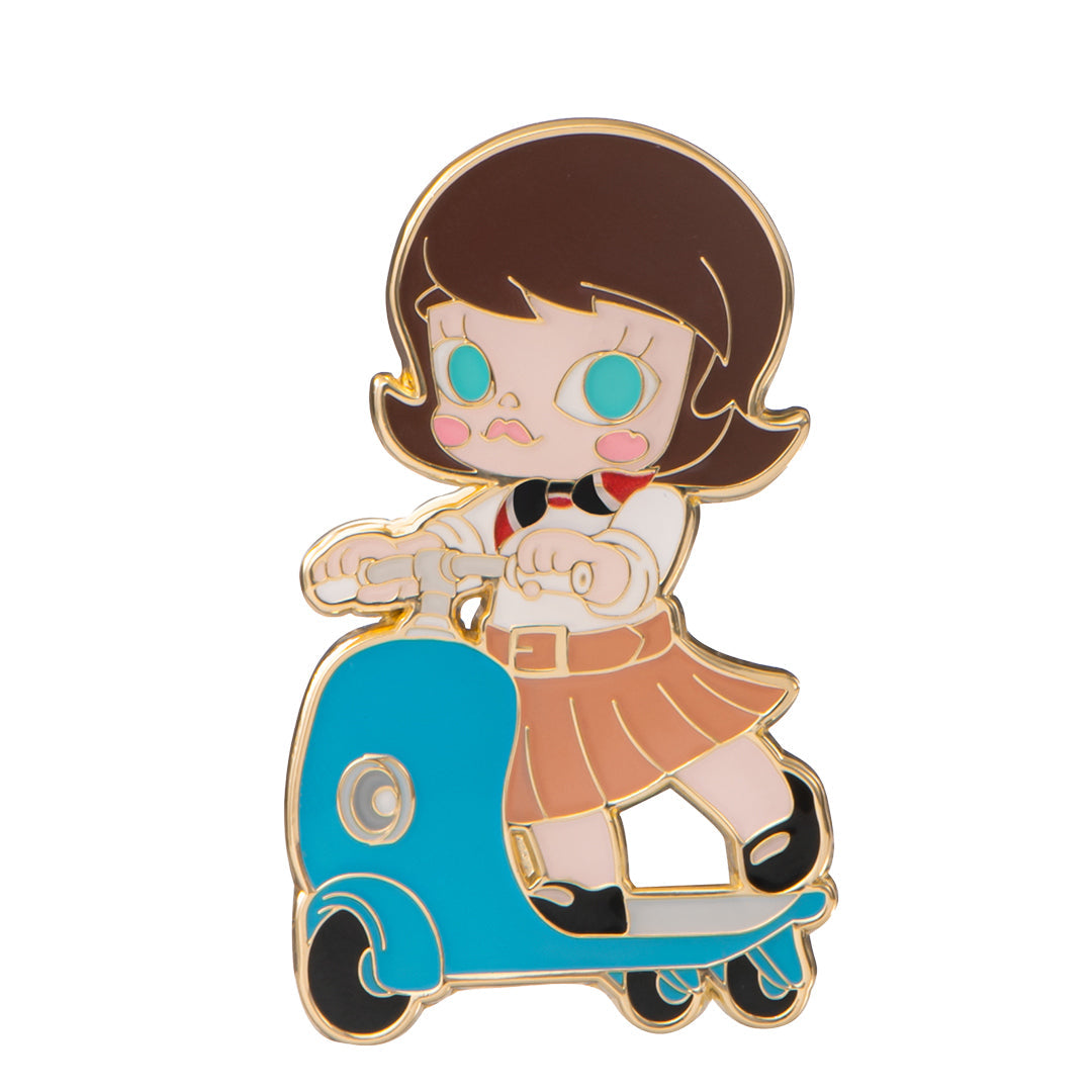 POP MART Molly Imaginary Wandering Series Enamel Pin Badge & Fridge Magnet Blind Box - Cute Collectible Pins for Backpacks, Jackets, Fridge Decor & Gift Giving