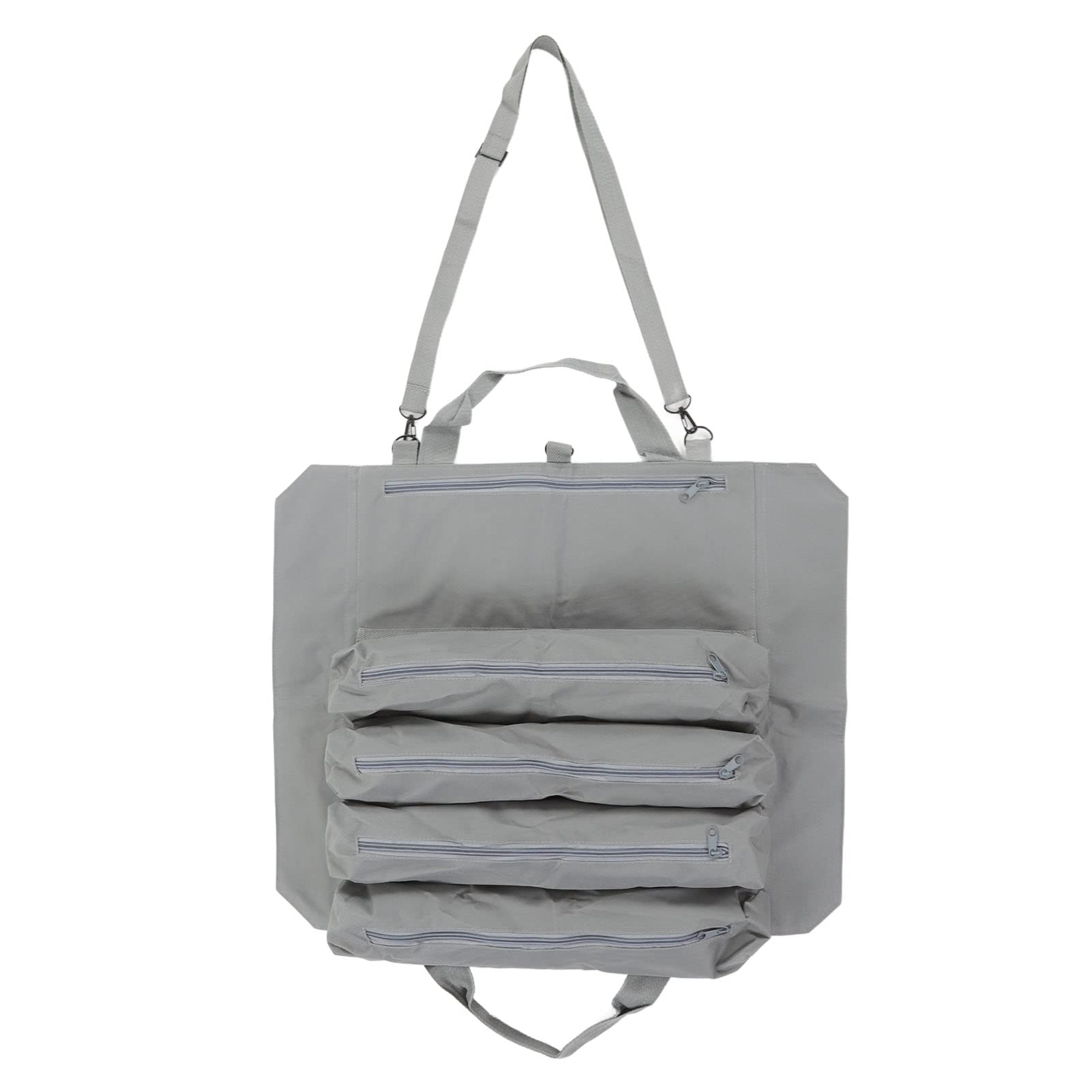 **Roll Up Tool Bag - Multi-Pocket Portable & Foldable Wrench Storage Pouch with Hanging Hook - Durable Grey Organizer for Mechanics, Electricians & DIY Projects**    *(Use Case: Ideal for construction sites, auto repair, home improvement, and outdoor tool organization.)*