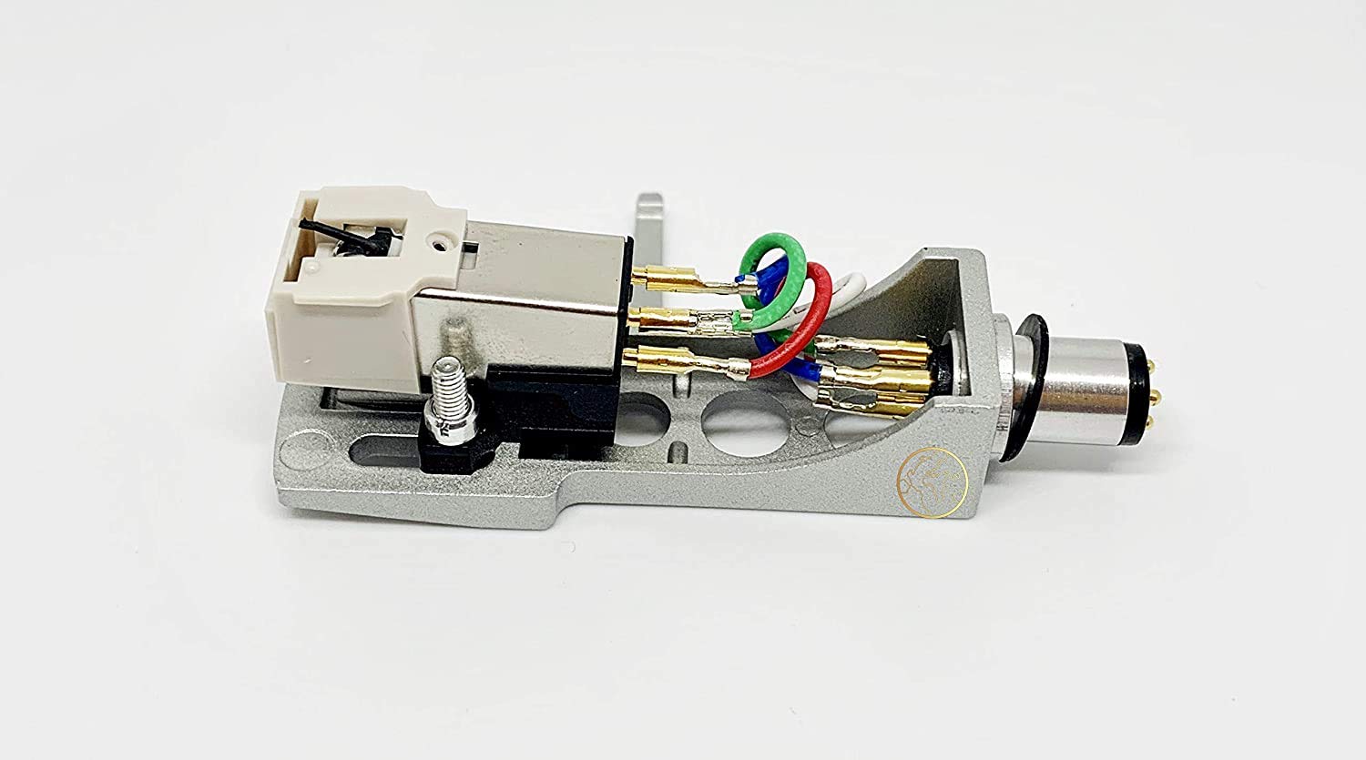 Silver Headshell with AT3600 Cartridge & Conical Stylus Needle - Compatible with Sansui FR-D4, SR-737, SR-838, FR-D35, SR-525, SR-929, SR-636, SR-717, SR-333, SR-535, FR-3080 Turntables - Perfect for Vinyl Record Playback & Audio Enthusiasts
