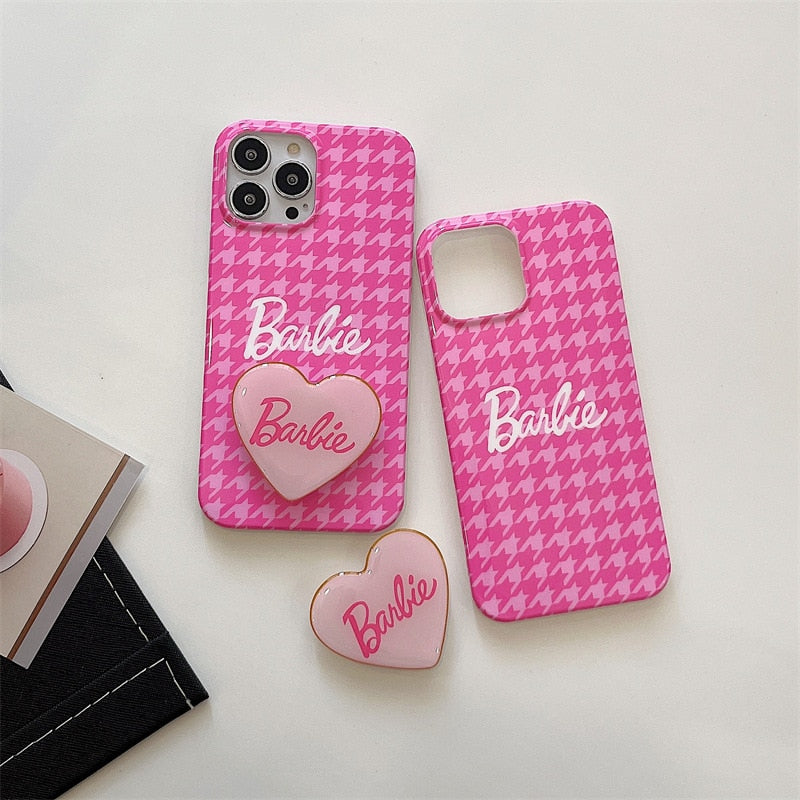 **Barbie Phone Case for iPhone 14 Pro Max, XR, 12/13 Pro Max - Cute Cartoon Soft TPU Case for Women & Girls - Perfect Gift for Valentine's Day, Birthday (Pink, Fashion Design) - Ideal for School, Work, and Everyday Use**