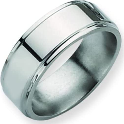 8mm Titanium Men's Wedding Ring Band - Size 9.5 - Durable & Comfortable Wedding Jewelry for Grooms, Engagements & Anniversaries