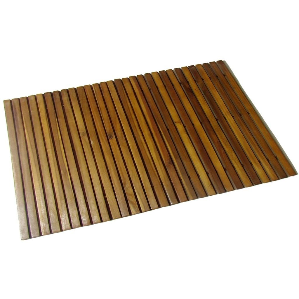 Premium Acacia Wood Bath Mat - Non-Slip Shower Floor Mat for Spa & Bathroom - 31.5
