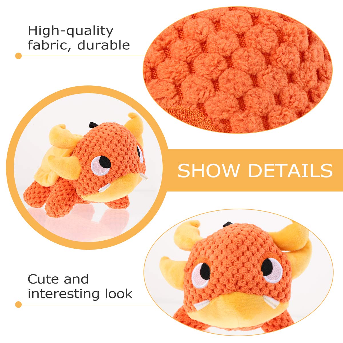 Durable Puppy Chew Toys for Teething - Soft Fluffy Stuffed Cotton Rope Plush Dog & Cat Toys for Boredom Relief - Perfect for Small, Medium & Large Breed Puppies & Adult Dogs - Great for Indoor Play, Training & Anxiety Relief