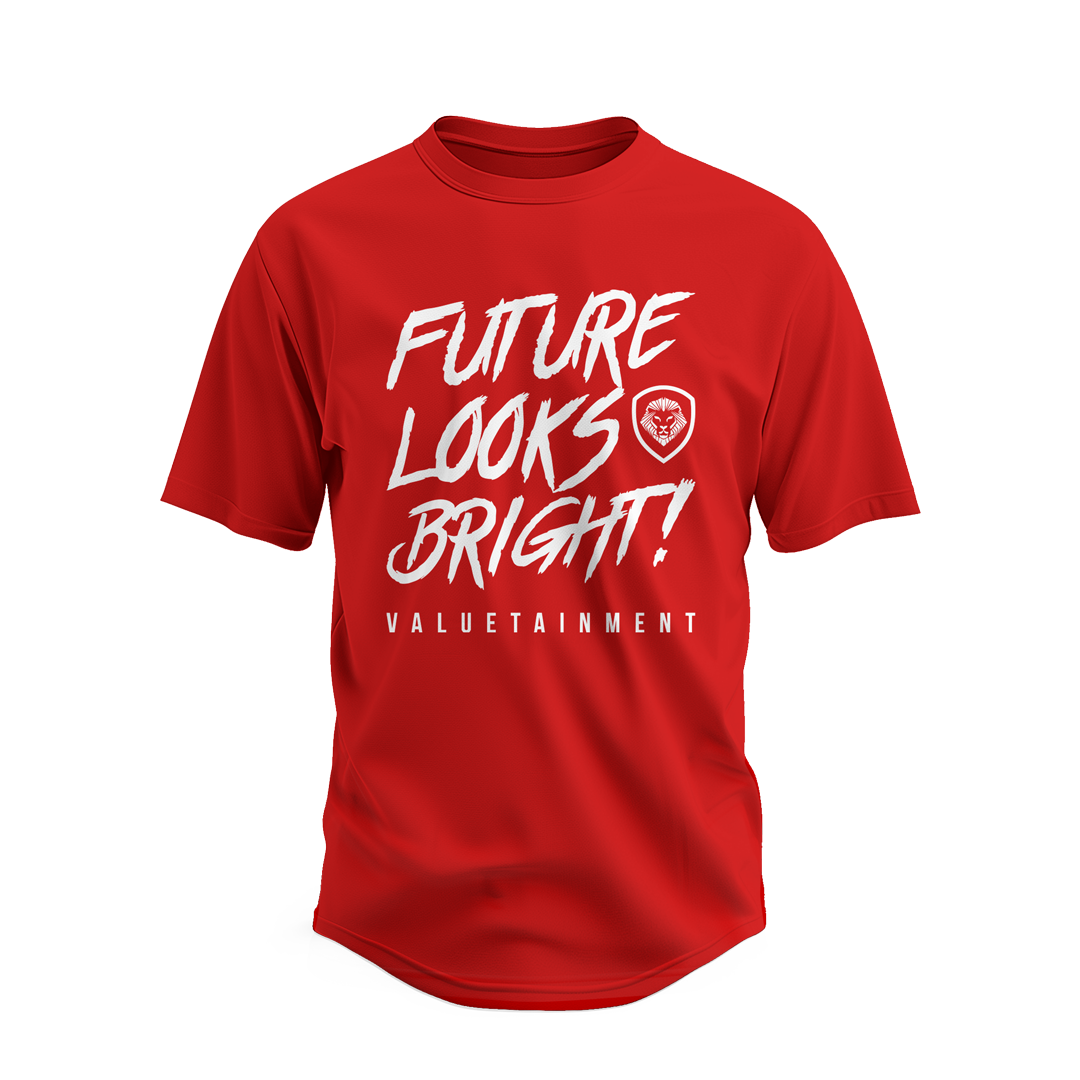 Premium Curved Hem Red Short Sleeve T-Shirt for Women - Soft Cotton Casual Tee for Summer Outfits, Streetwear & Everyday Wear