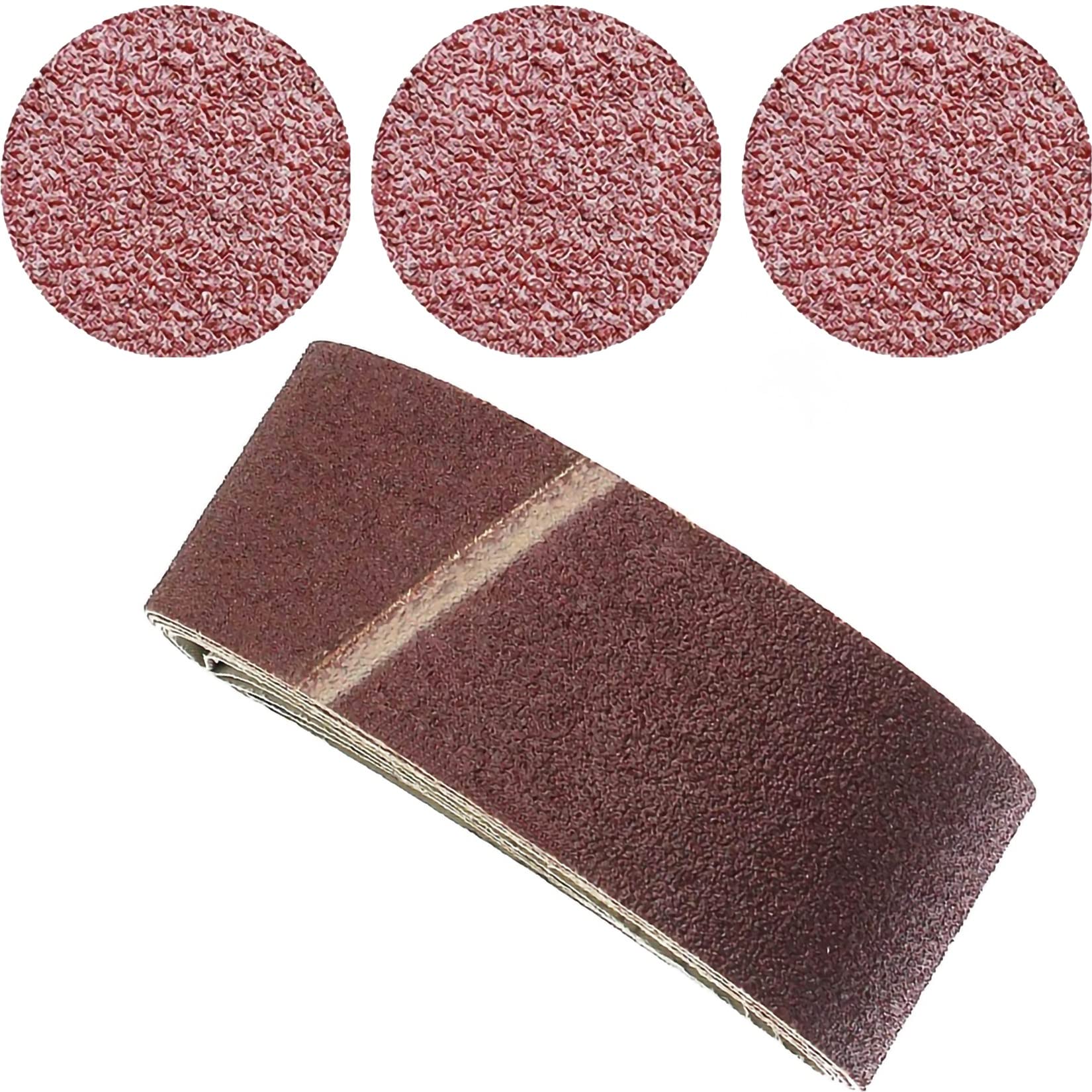 10-Pack Aluminum Oxide Sanding Belts 2 x 72 Inch - 50 x 1800MM Assorted Grits for Belt Sander - Woodworking, Metal Polishing & DIY Projects - Durable Abrasive Grinder Belts for Smooth Finishing