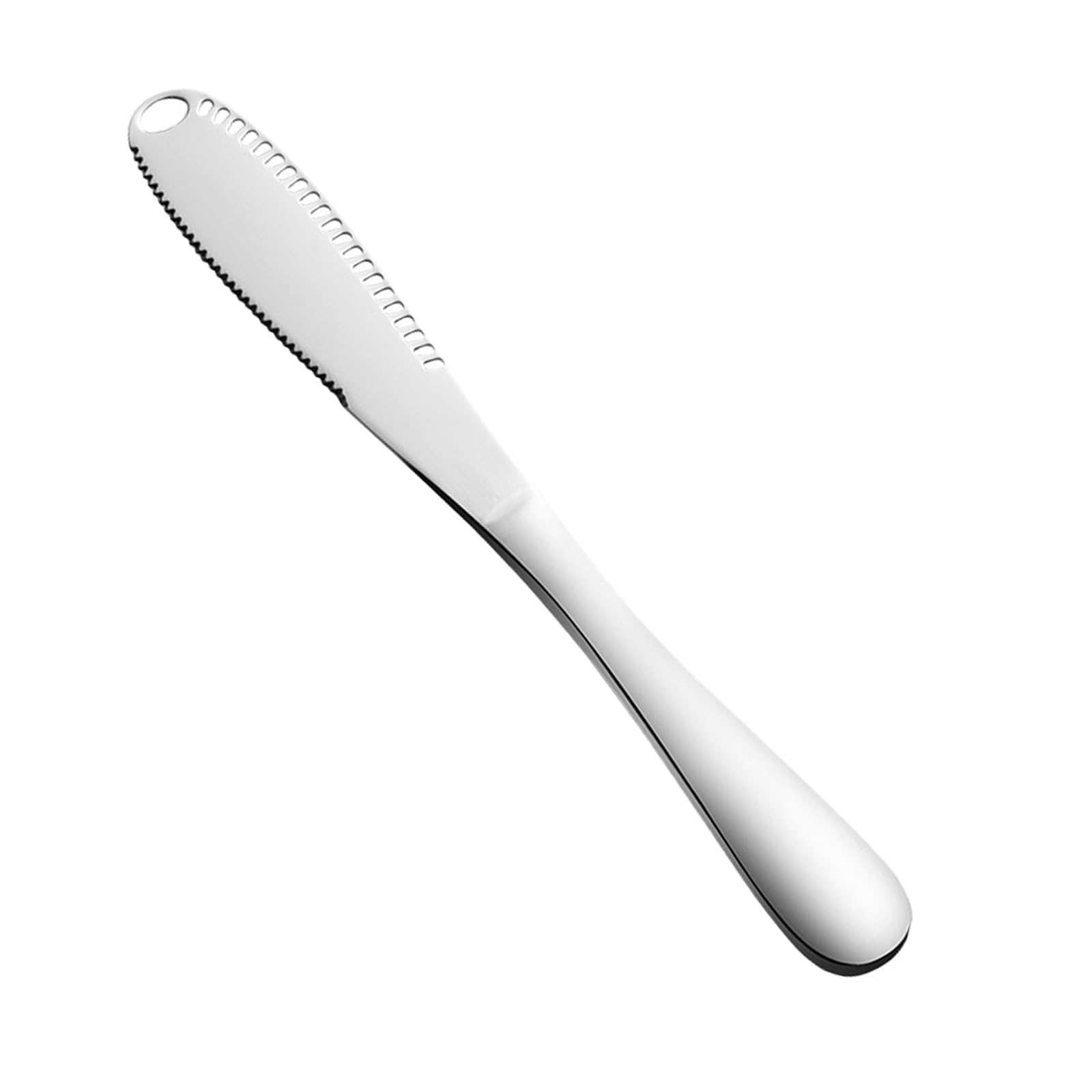 Premium Stainless Steel Butter Knife - Smooth Spreader for Butter, Cheese, Jam & Condiments | Dishwasher Safe & Rust-Resistant | Perfect for Breakfast, Brunch, Baking & Entertaining (Silver, 1-Pack)