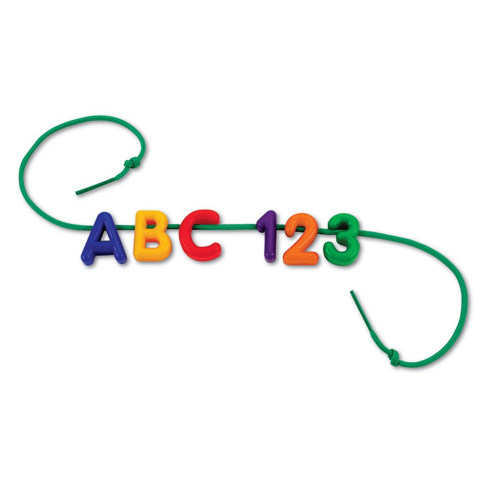 Learning Resources Uppercase Lacing Alphabet - 275-Piece Educational Toy for Preschoolers Ages 3+, ABC String Letters for Early Childhood Learning, Homeschool & Classroom Supplies | Perfect for Letter Recognition, Fine Motor Skills Development & Back to School Activities