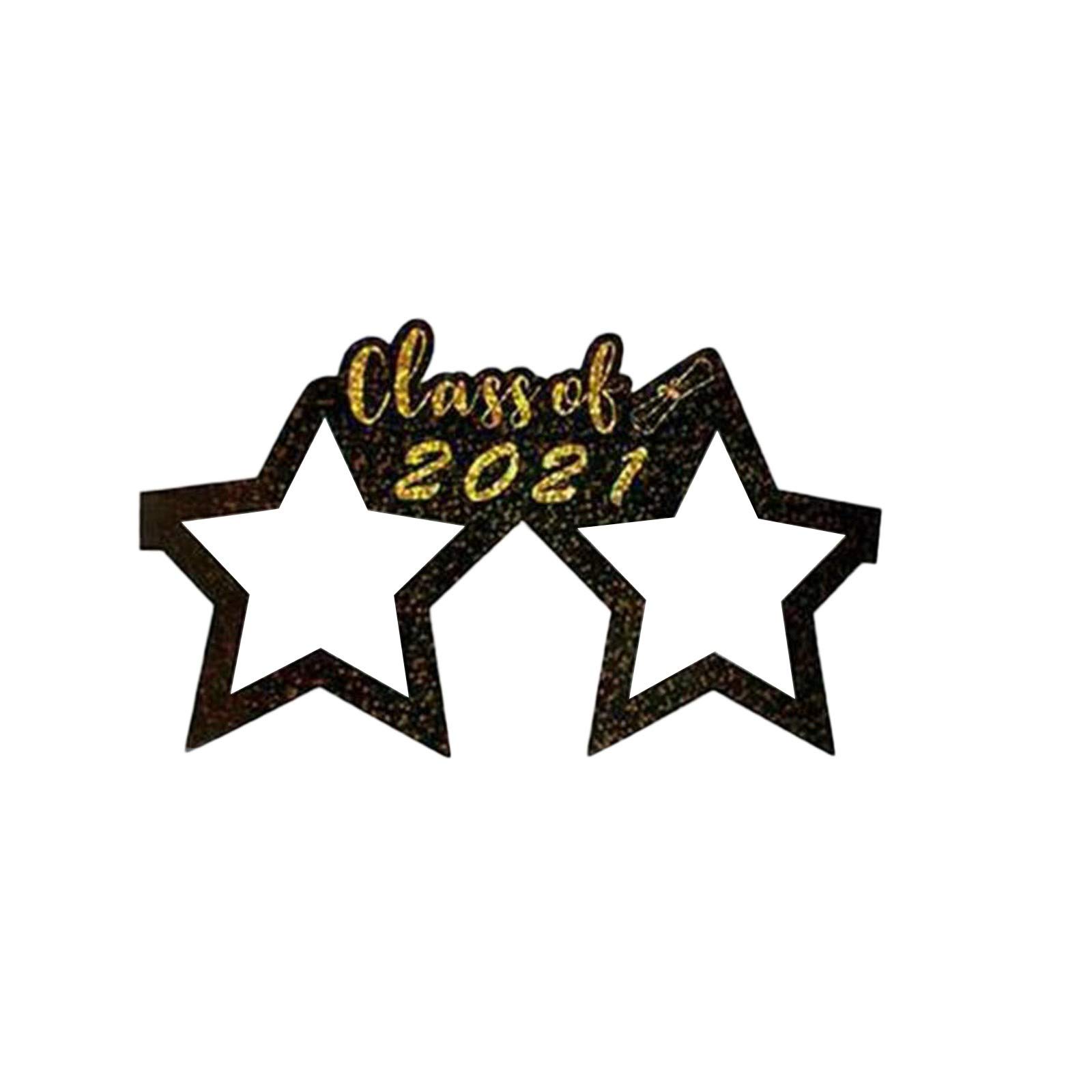 TUSANG Unisex Graduation Paper Glasses Photo Frame - Fun Party Photo Props for Graduation Ceremonies, Birthday Celebrations & Themed Events