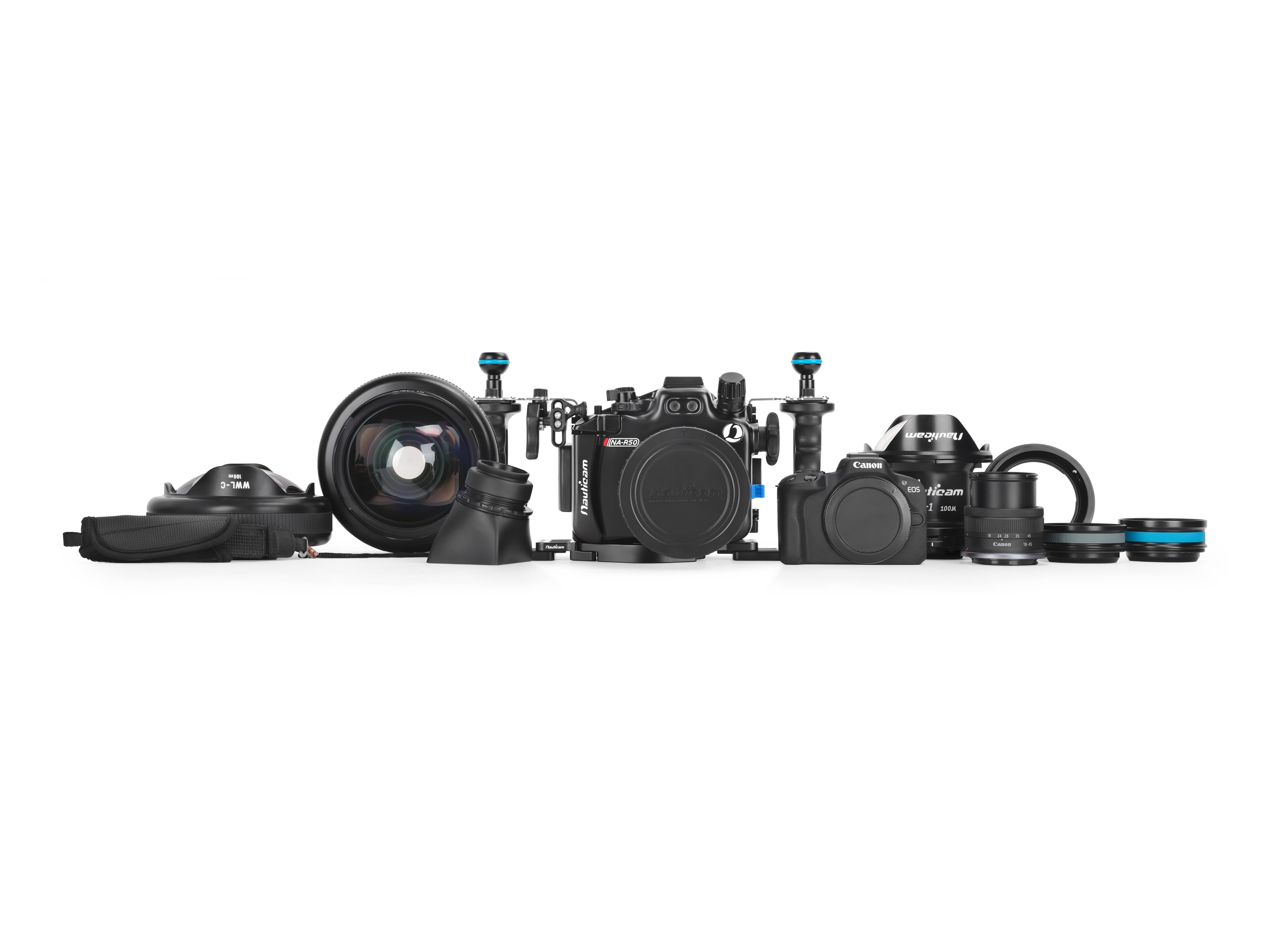 Canon EOS R50 Camera Housing Pro Package - Waterproof Underwater Case for Canon R50 Mirrorless Camera | Perfect for Scuba Diving, Snorkeling & Beach Photography