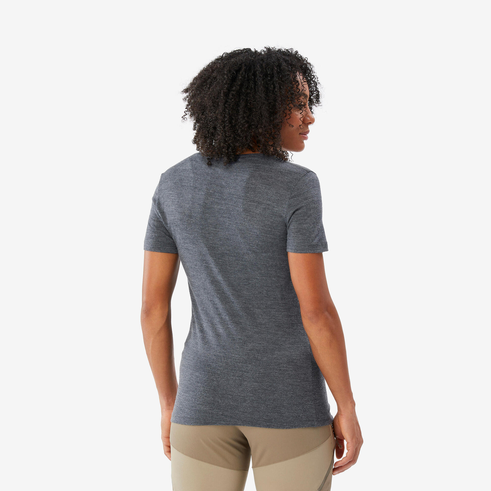 Simond Women's Travel 500 Merino Wool T-Shirt - Lightweight Breathable Base Layer for Hiking, Camping & Outdoor Adventures