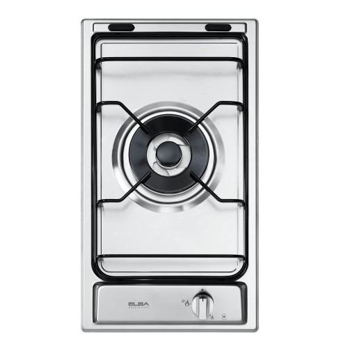 Elba 1 Burner Built-in Stainless Steel Gas Hob - EHS 311D1 S | Professional Grade Cooktop for Modern Kitchens | Perfect for Home Chefs & Compact Cooking Spaces