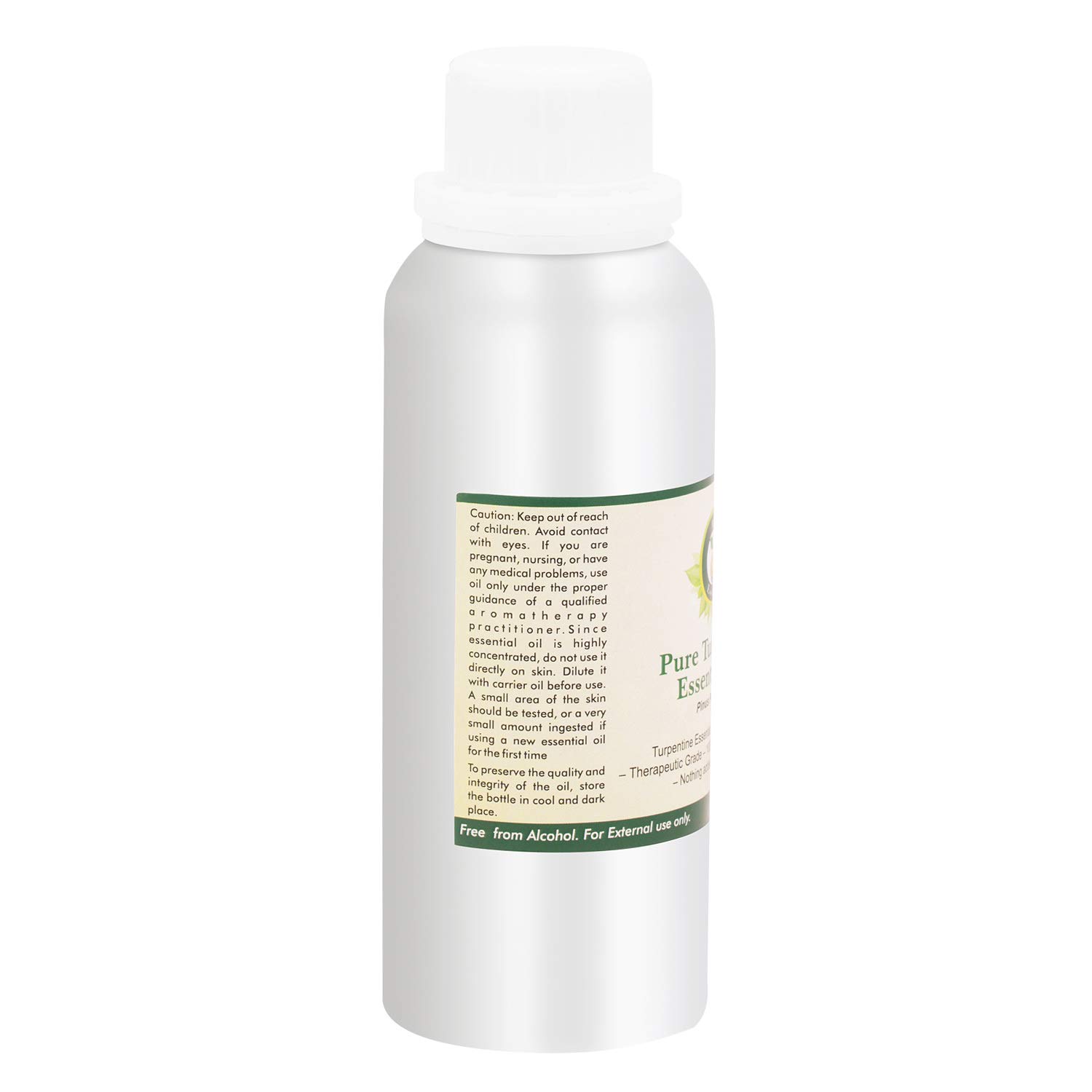 100% Pure Natural Turpentine Essential Oil | Steam Distilled Pinus Palustris Oil | 1250ml (42oz) for Painting, Woodworking & DIY Projects | Premium Quality by R V Essential