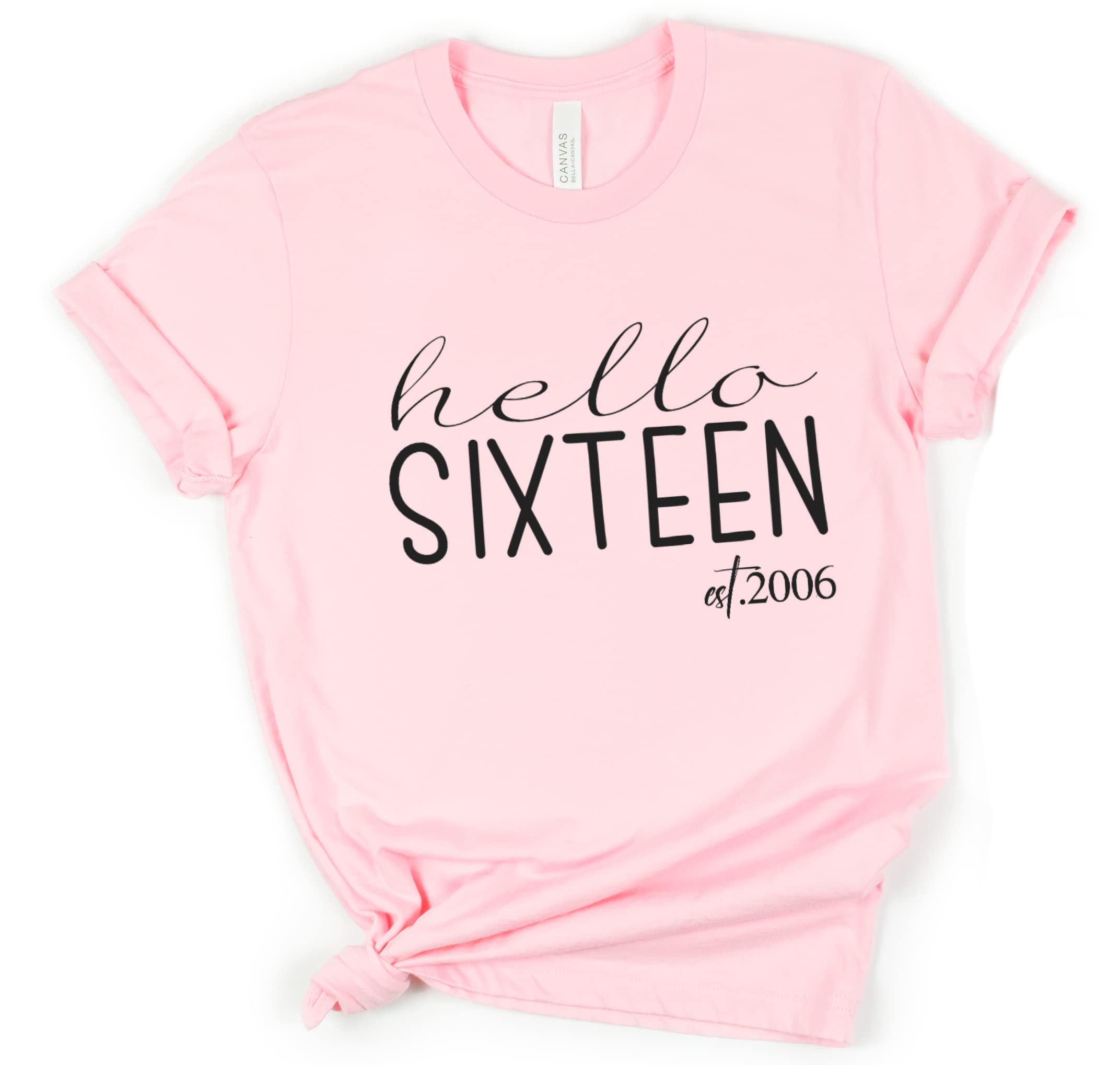 16th Birthday Shirt for Girls | Sweet Sixteen Birthday Gift | Hello 16 Party T-Shirt | Perfect for Sweet 16 Celebrations, Parties & Photo Shoots