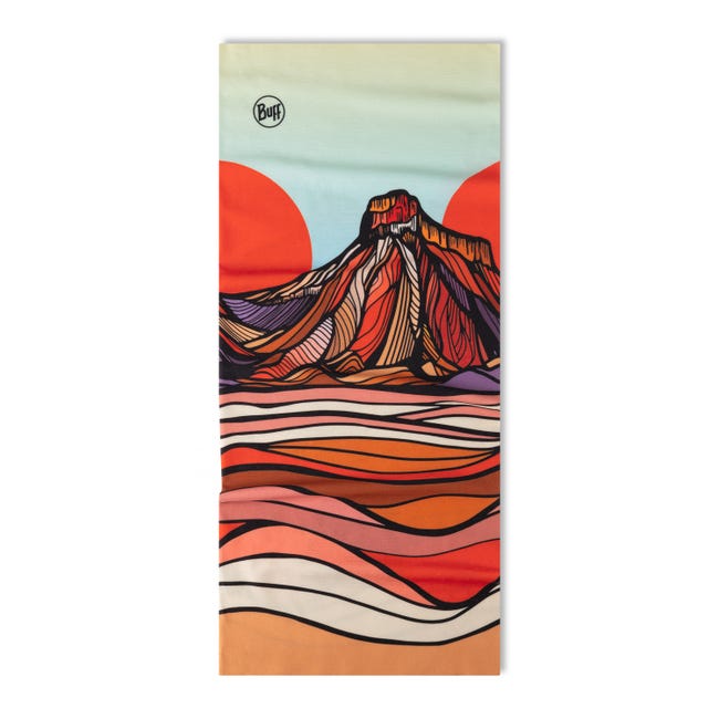 BUFF Coolnet UV Theaberry Multi-Functional Neck Gaiter - Sun Protection, Moisture Wicking & Breathable for Outdoor Activities, Hiking, Running & Cycling