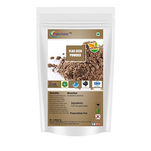 Organic Flax Seed Powder (500g) - High in Protein & Omega 3 | Aali Vidhai Alsi Powder for Hair Growth & Heart Health | Gluten-Free Superfood for Smoothies, Baking & Healthy Diet