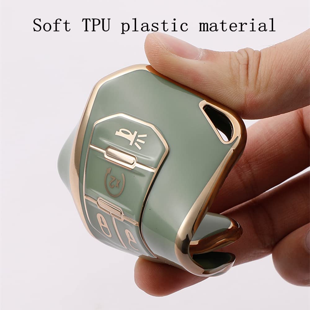Premium TPU Key Fob Cover Protector - Compatible with Jeep Wrangler JL/JLU (2018-2023), Gladiator JT (2020-2023) & Sahara Models - Durable Shockproof Case for Jeep Accessories - Perfect for Off-Road Adventures & Daily Protection
