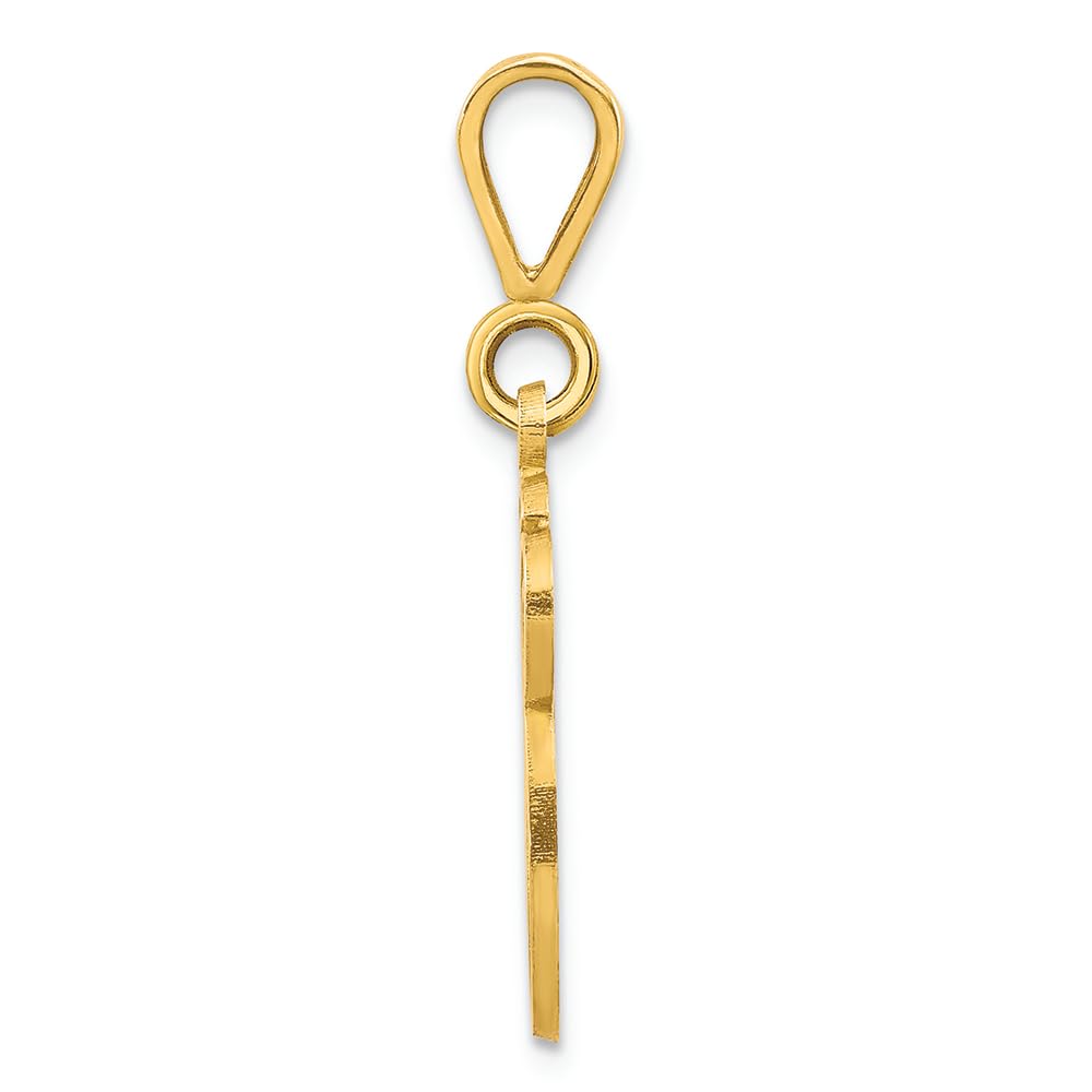 14K Yellow Gold Initial G Charm Pendant - Personalized Letter Necklace for Women - Elegant Gift for Birthday, Anniversary & Valentine's Day - Perfect for Layering & Everyday Wear