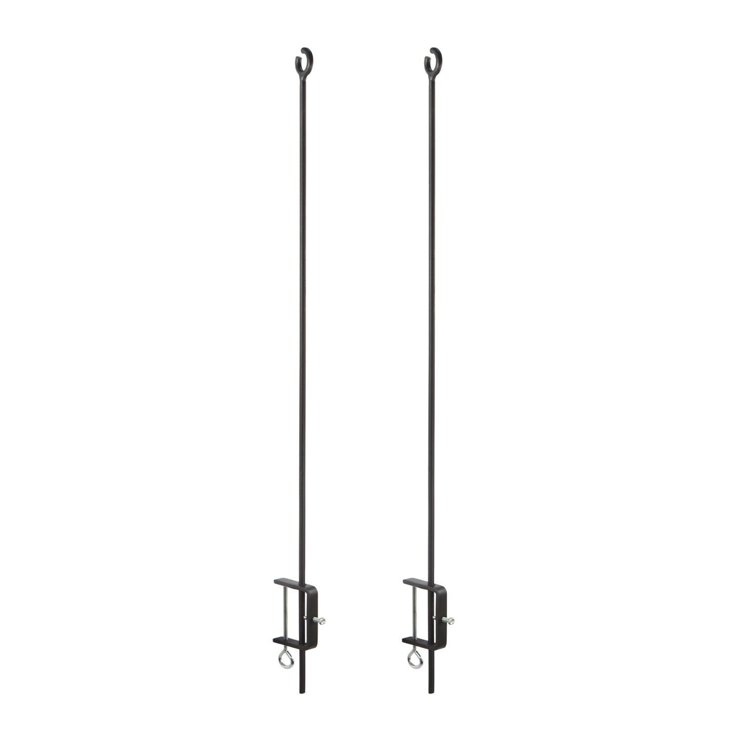 Sturdy O Hook Railing Pole for Outdoor String Lights - Perfect for Patio, Garden, and Backyard Decorations
