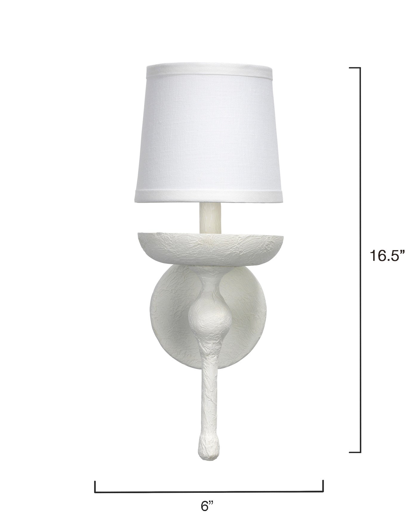 Concord White Wall Sconce Light Fixture - Elegant Indoor Lighting for Living Room, Bedroom, or Hallway