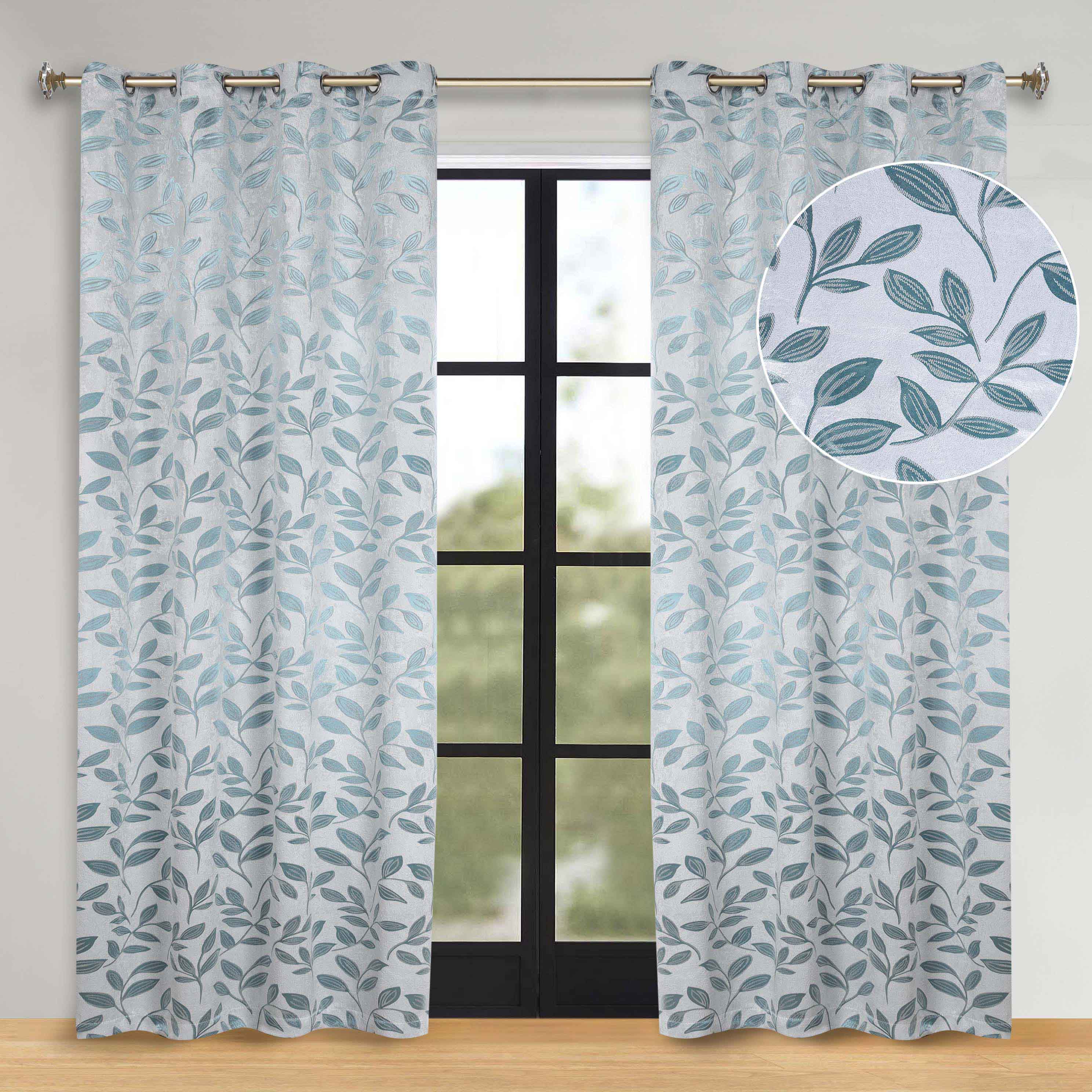 Machine Washable Blackout Curtains for Bedroom - Set of 2 Panels, Thermal Insulated Room Darkening Drapes for Nursery, Living Room & Home Theater