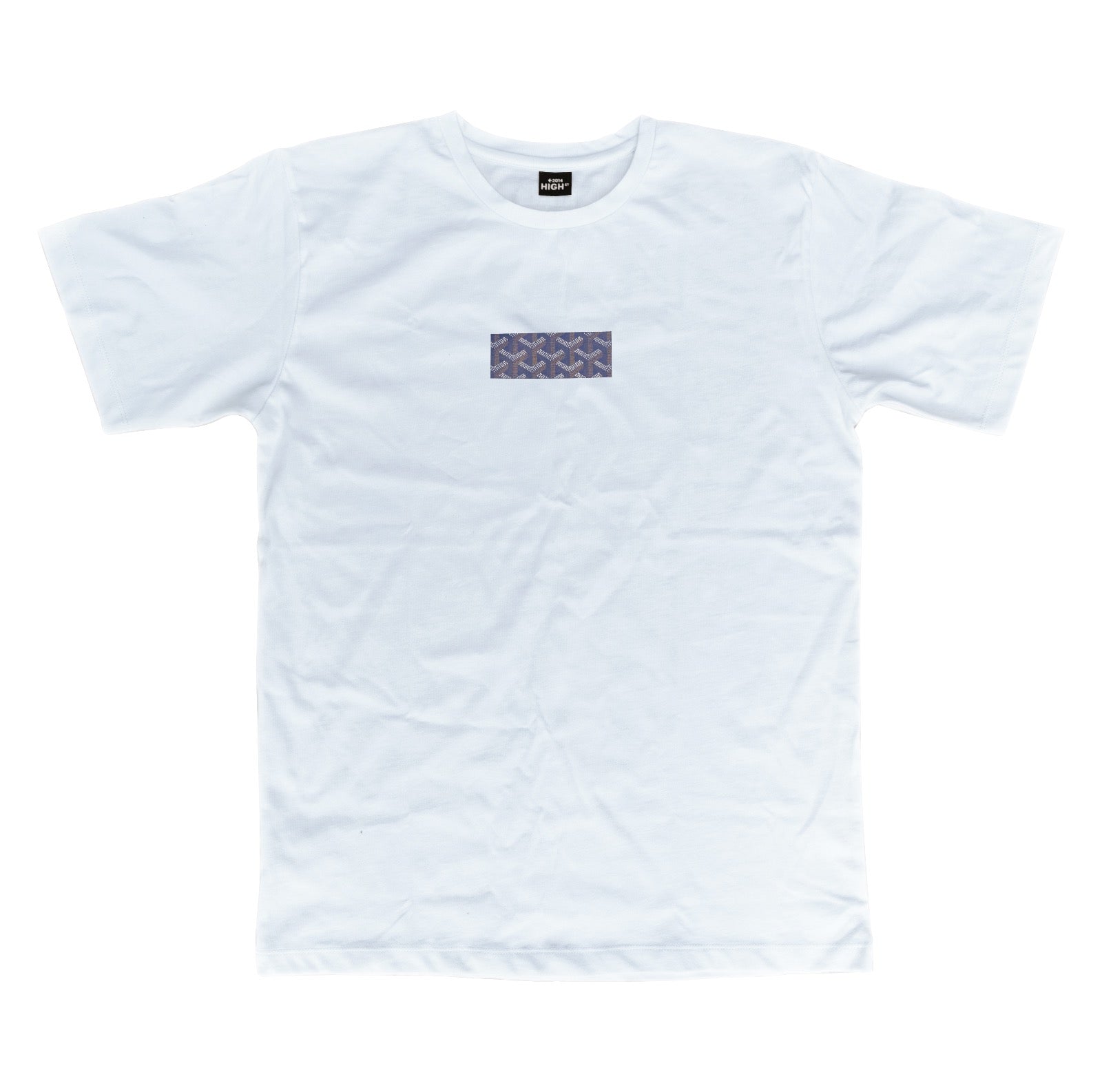 High Street NY Goya'll Box Tee - Blue Cotton Graphic T-Shirt for Men | Casual Streetwear & Everyday Outfits