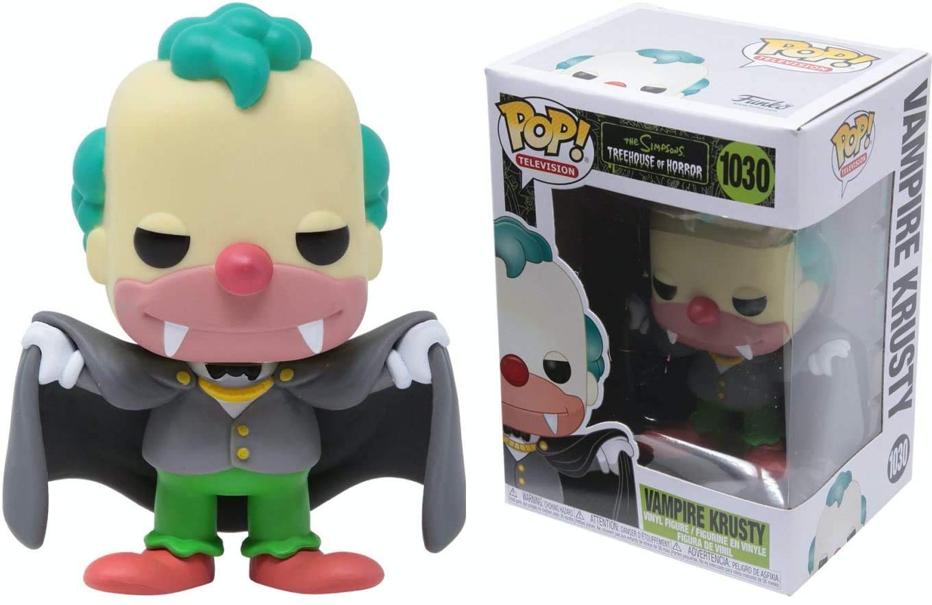 Funko Pop! The Simpsons: Treehouse of Horror - Vampire Krusty Vinyl Figure (3.75 inches) with Box Protector | Collectible Toy for Halloween, Horror Fans & Simpsons Merchandise Lovers | Perfect for Display, Gifts & Pop Culture Collections