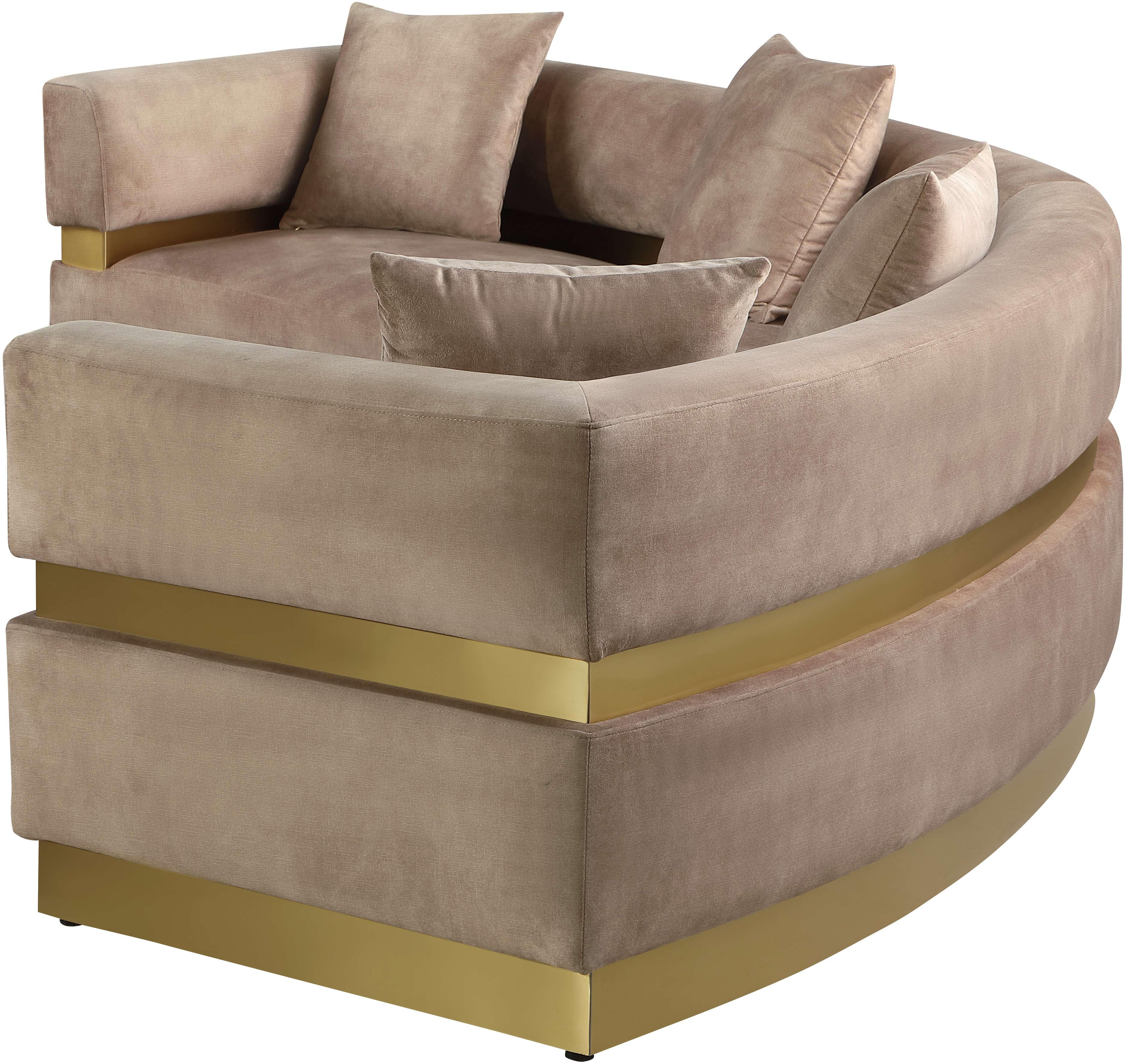 Belsa Velvet 2-Piece Sectional Sofa Set - Modern L-Shaped Couch with Soft Velvet Upholstery for Living Room, Lounge & Family Room Comfort