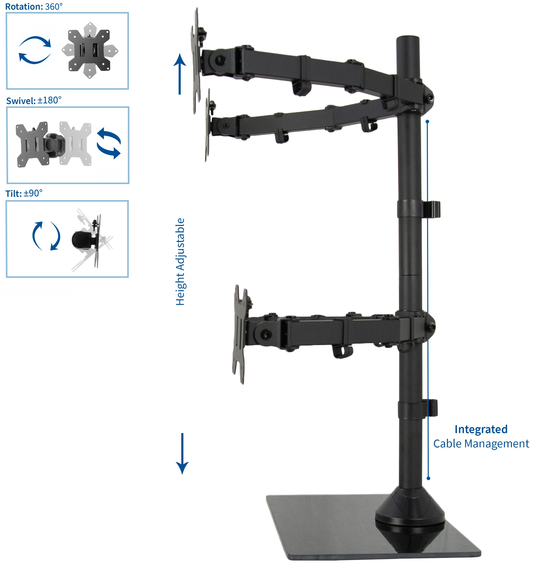 Quad Monitor Stand for 13