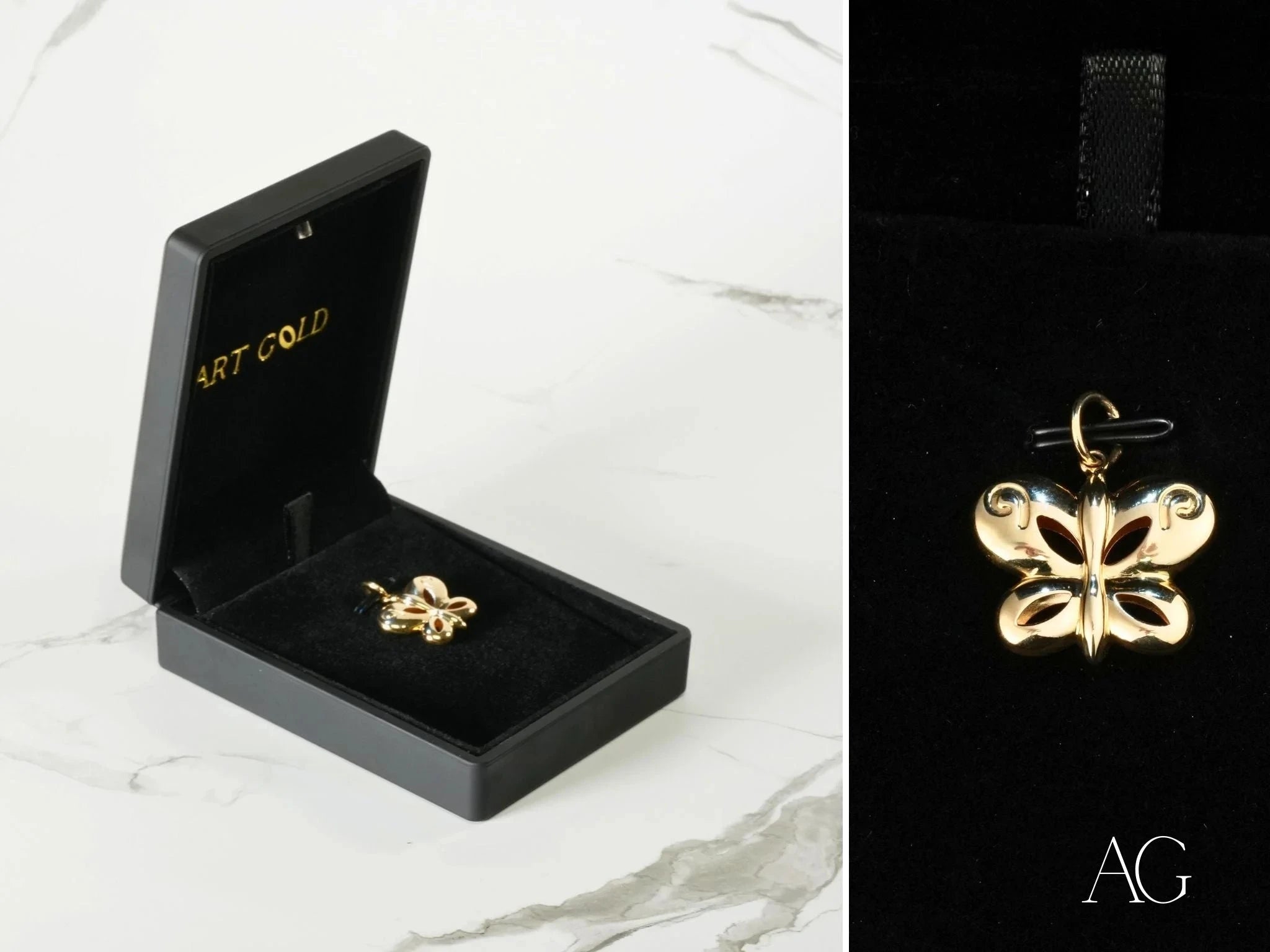 Golden Flutter Butterfly Pendant Necklace - Elegant 14K Gold Plated Jewelry for Women, Perfect for Valentine's Day Gifts & Special Occasions