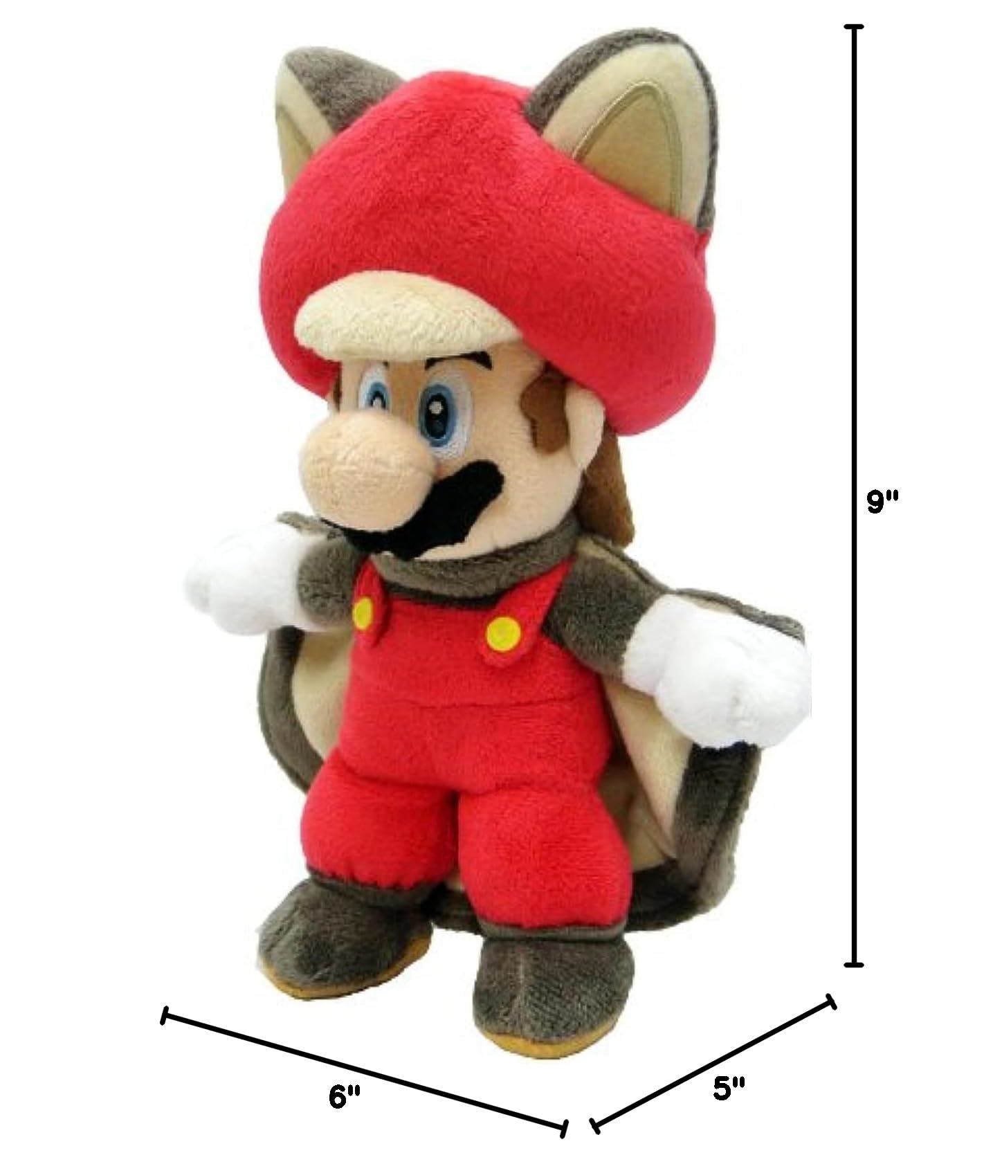 Official Nintendo Super Mario Flying Squirrel Plush Toy - 9