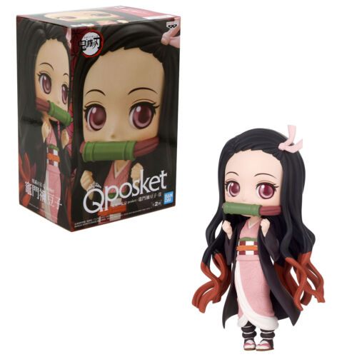 BanPresto Demon Slayer Kimetsu no Yaiba Q Posket Nezuko Kamado Figure II - Anime Collectible for Display & Gift Giving