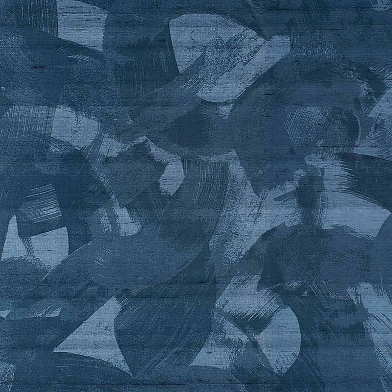 Phillip Jeffries Broad Strokes Blended Blue Wallpaper - Premium Textured Wall Covering for Living Room, Bedroom & Office Decor