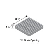 NDS 980 9x9 Grate Black - Heavy Duty Drain Cover for Landscaping, Yard, and Garden Use