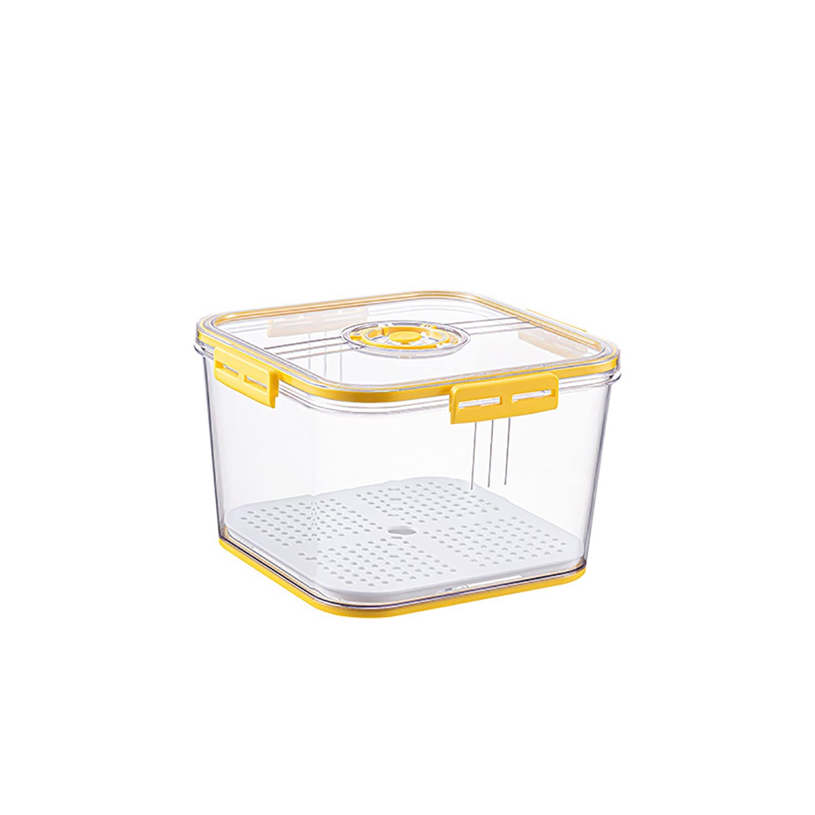 Fresh Produce Storage Containers with Time Tracker - Airtight Glass Food Storage Containers with Lids for Vegetables & Fruits - Fridge Organizers for Kitchen, Meal Prep, and Leftovers Preservation