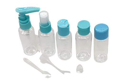 8Pcs Travel Bottle Set - Leak Proof Empty Cosmetic Spray Bottles for Perfume, Lotion & Essential Oils | Portable Toiletry Containers for Airplane, Gym & Vacation Travel Accessories