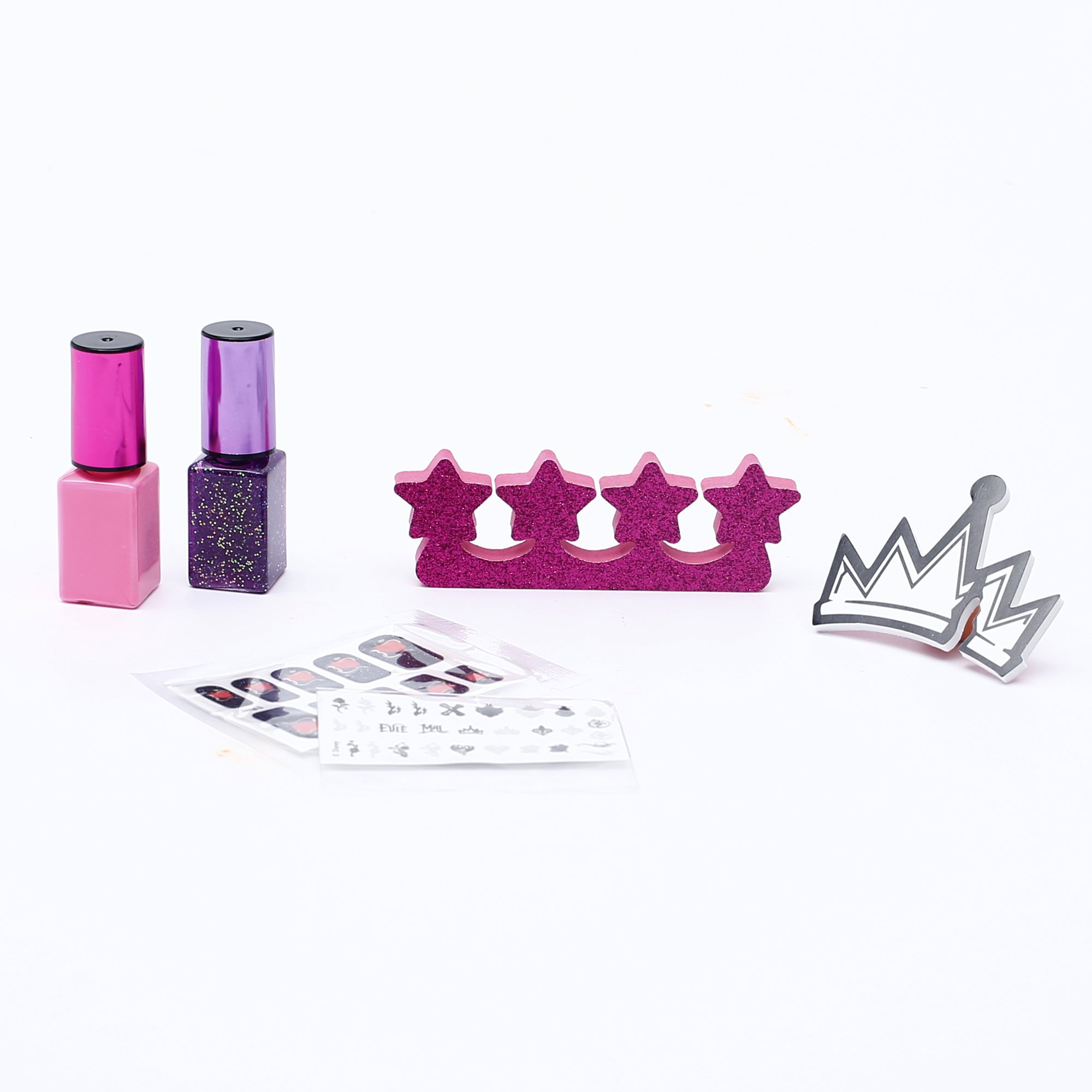 Descendants Inspired Nail Art Kit - DIY Disney Nail Stickers & Decals for Kids & Teens - Perfect for Birthday Parties, Cosplay, and Themed Events