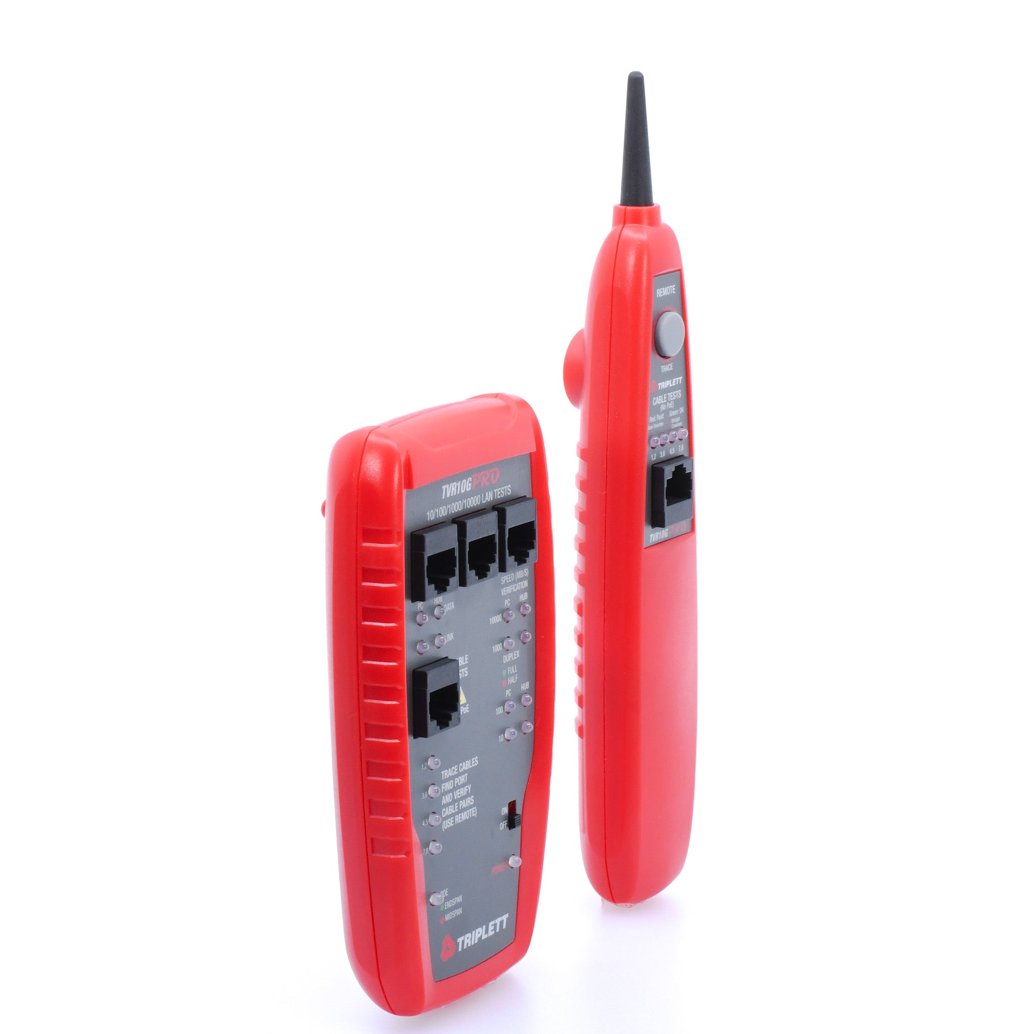 Professional LAN Network Cable Tester for 10/100/1000/10000 Mbps Ethernet - RJ45 Cat5 Cat6 Cat7 Network Testing Tool (TVR10G) - Perfect for IT Technicians & Home Network Setup