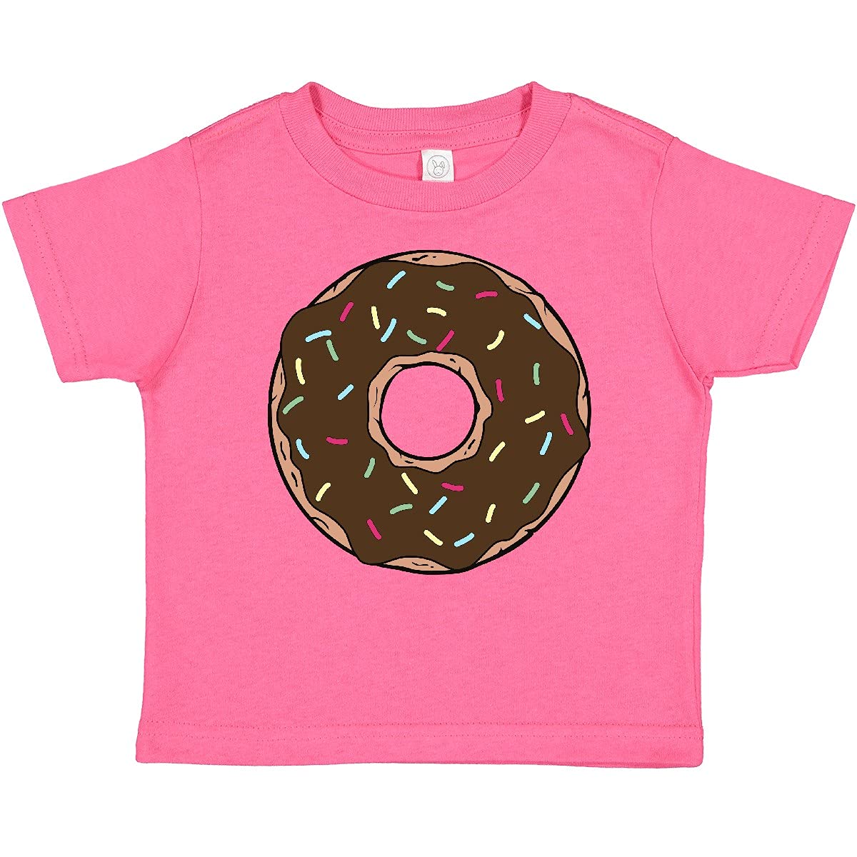Inktastic Chocolate Donut Baby T-Shirt - Cute Doughnut with Glaze & Sprinkles Design - Perfect for Birthday Parties, Baby Showers & Fun Outfits