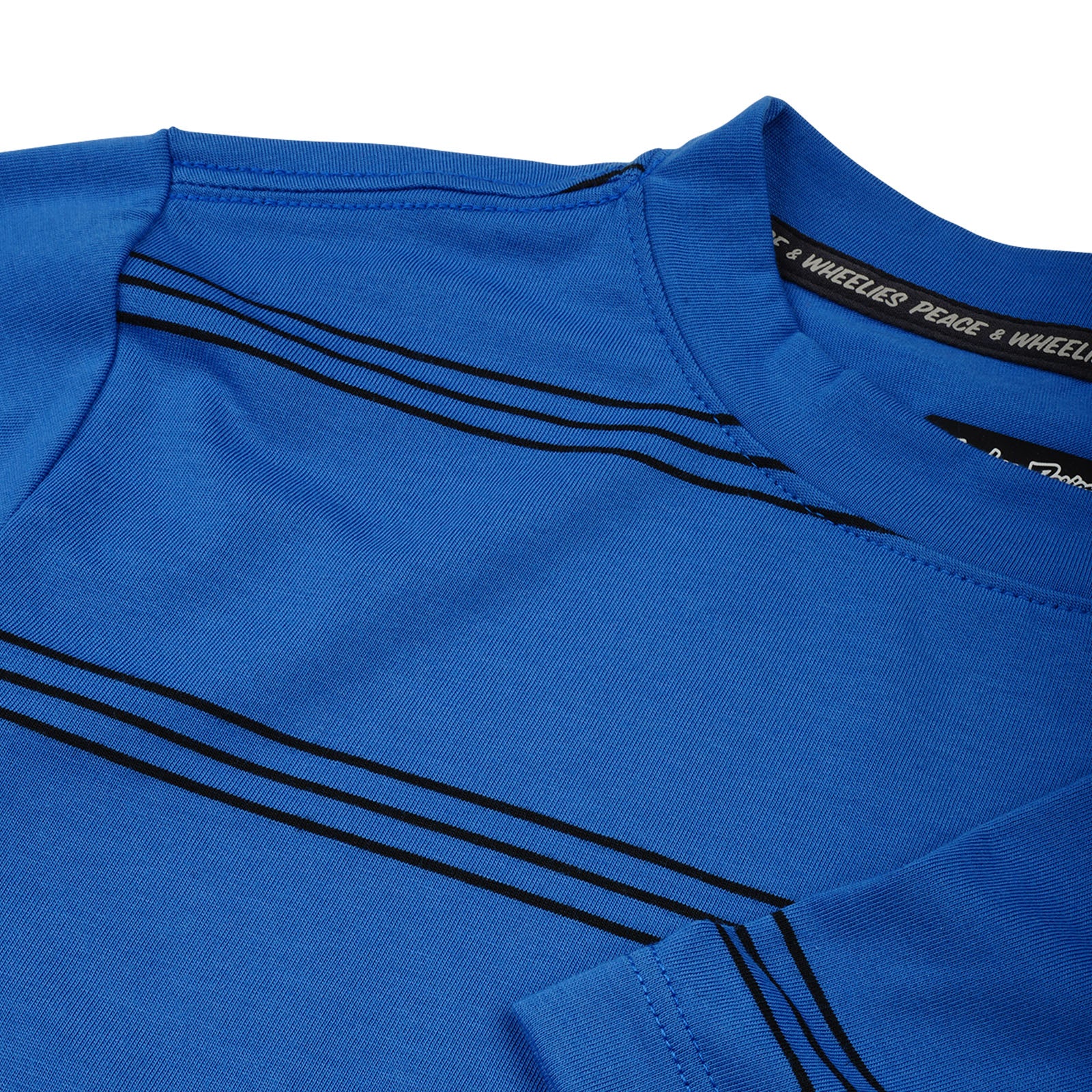 Youth Skyline Ride Short Sleeve Tee - Washed Out Cobalt Blue Cotton T-Shirt for Boys | Casual Wear, Street Style & Everyday Outfits