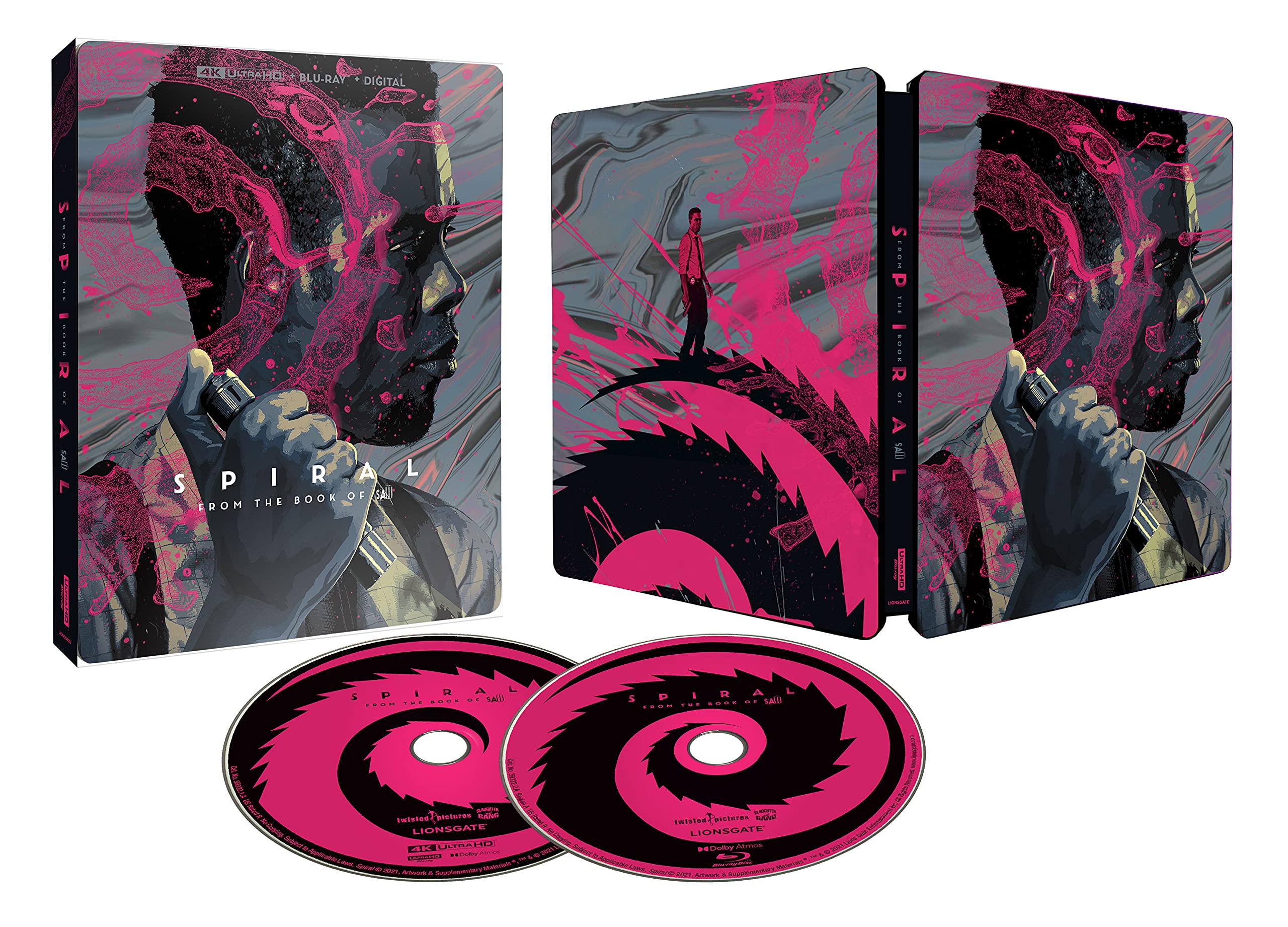 SPIRAL From the Book of SAW - Exclusive Steelbook Edition (4K Ultra HD + Blu-ray + Digital Copy) - Collector's Edition for Movie Night & Horror Film Enthusiasts