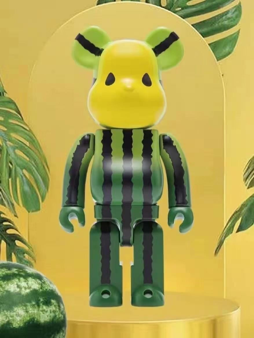 MEDICOM TOY BE@RBRICK Clot Watermelon & Strawberry 1000% Collectible Figure Set - Limited Edition Bearbrick for Display & Investment | Perfect for Home Decor, Office Collection, and Anime Enthusiasts