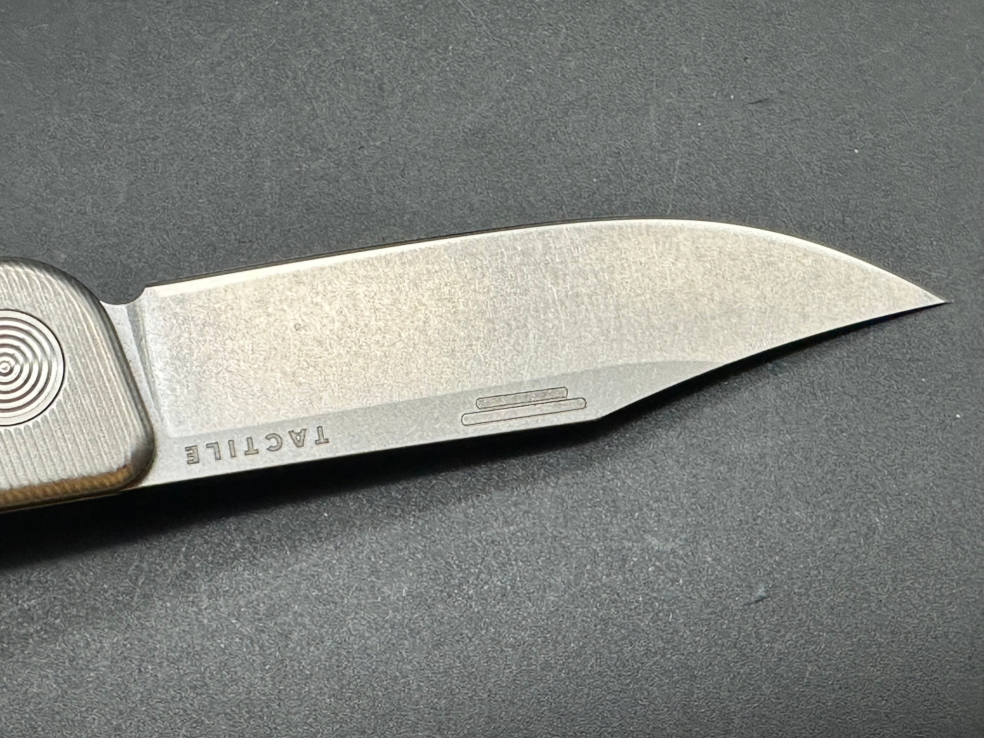 Tactile Knife Co. Bexar Slip Joint Folding Pocket Knife - Titanium Handle, 2.8