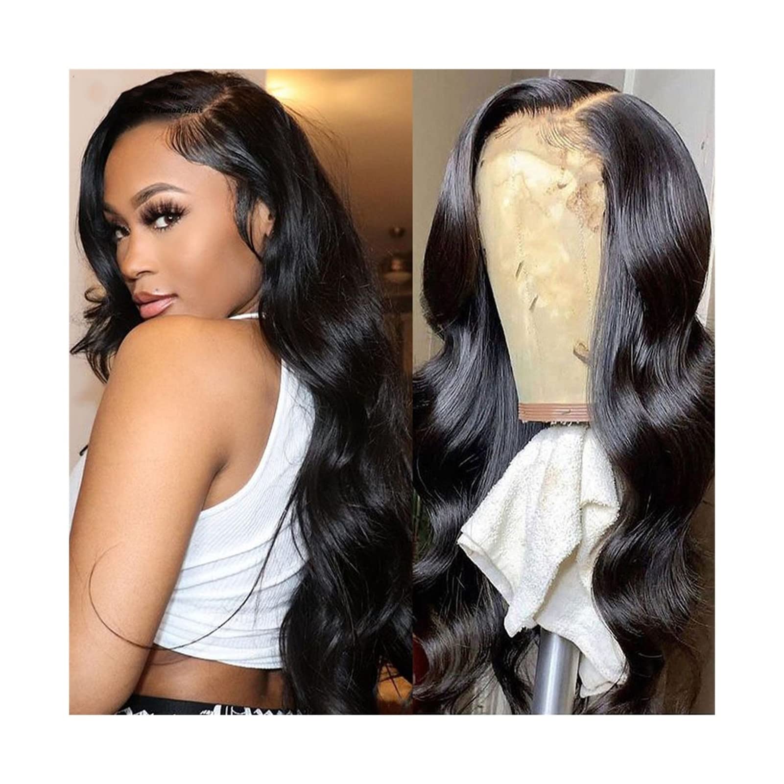 13×4 Brazilian Body Wave Lace Front Human Hair Wig - 8-40 Inches Long, 150% Density, Pre Plucked, Remy Hair, 4×4 Lace Closure | Perfect for Daily Wear, Parties, Cosplay & Special Occasions