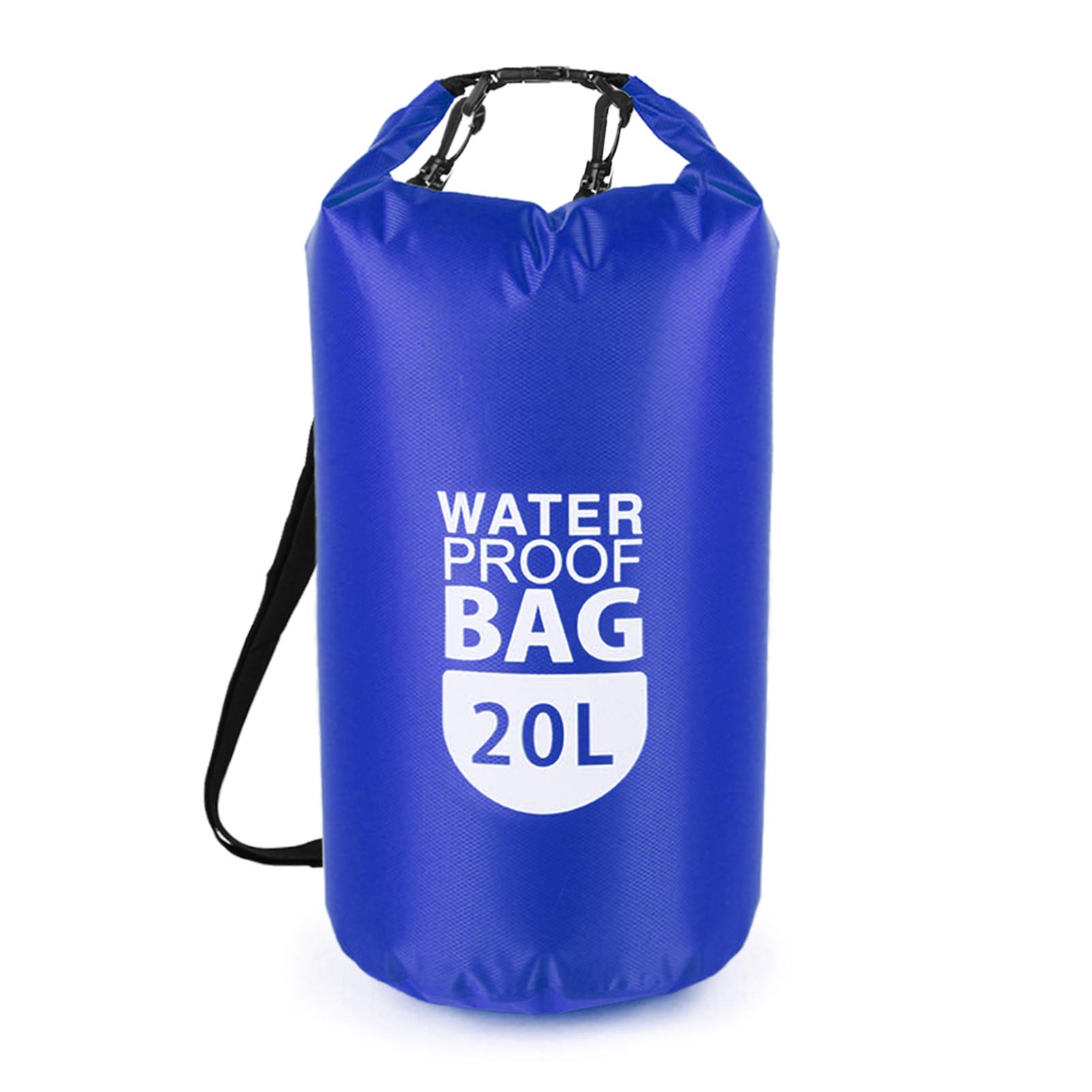 Waterproof PVC Roll Top Dry Bag 10L/20L - Lightweight Floating Dry Sack for Kayaking, Boating, Camping & Water Sports Gear Storage