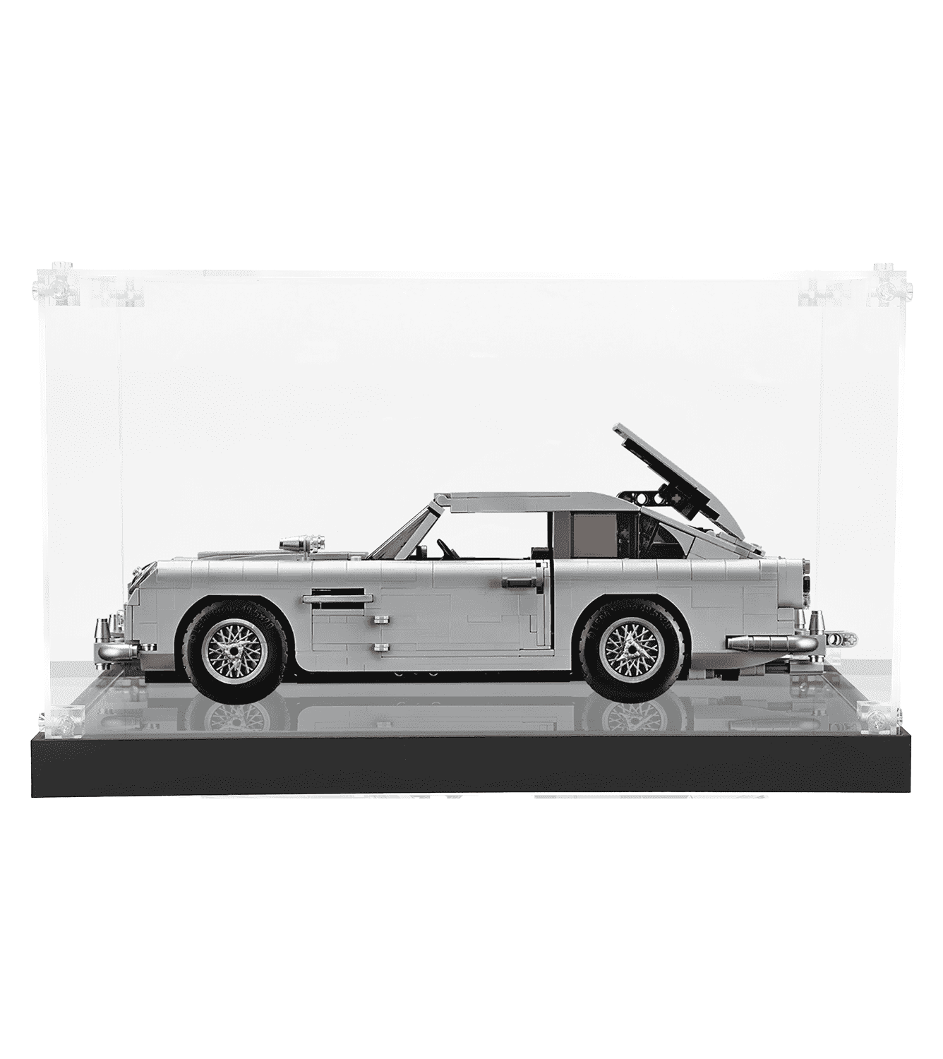 LEGO James Bond Aston Martin DB5 10262 Display Case - Premium Acrylic Showcase for Collectible Model Car - Perfect for Home Office Decor & Toy Protection