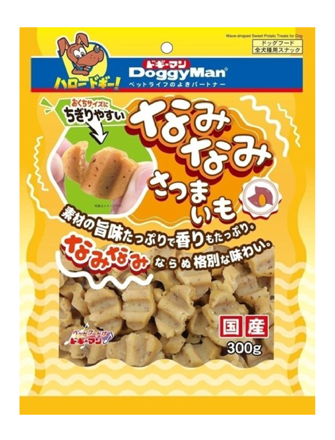 DoggyMan Wavy Sweet Potato Slices Dog Treats 300g - All Natural Chews for Small & Large Dogs - Perfect for Training, Rewards & Dental Health