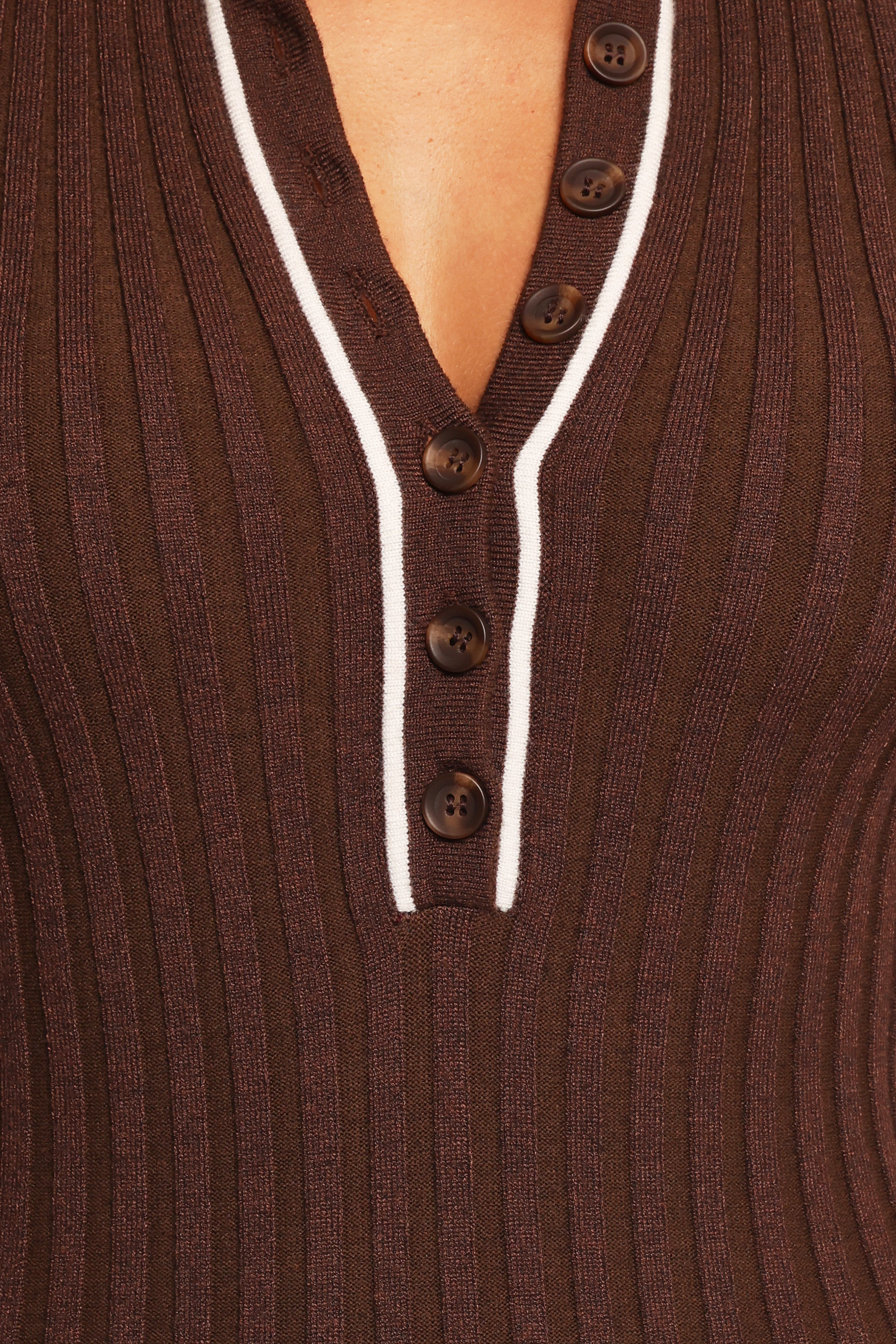 Conner Short Sleeve Knit Dress for Women - Soft Cotton Blend Chocolate Brown Casual Summer Dress - Perfect for Beach, Vacation, and Everyday Wear